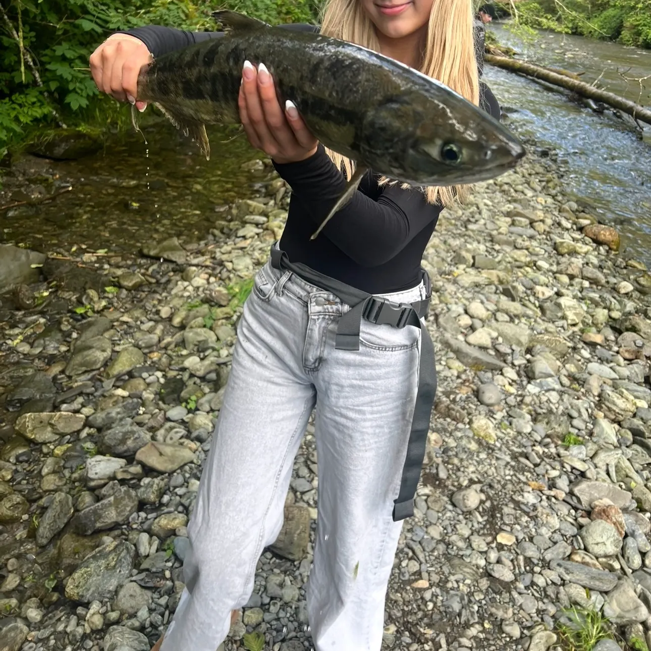 Chum salmon caught on Fishbrain