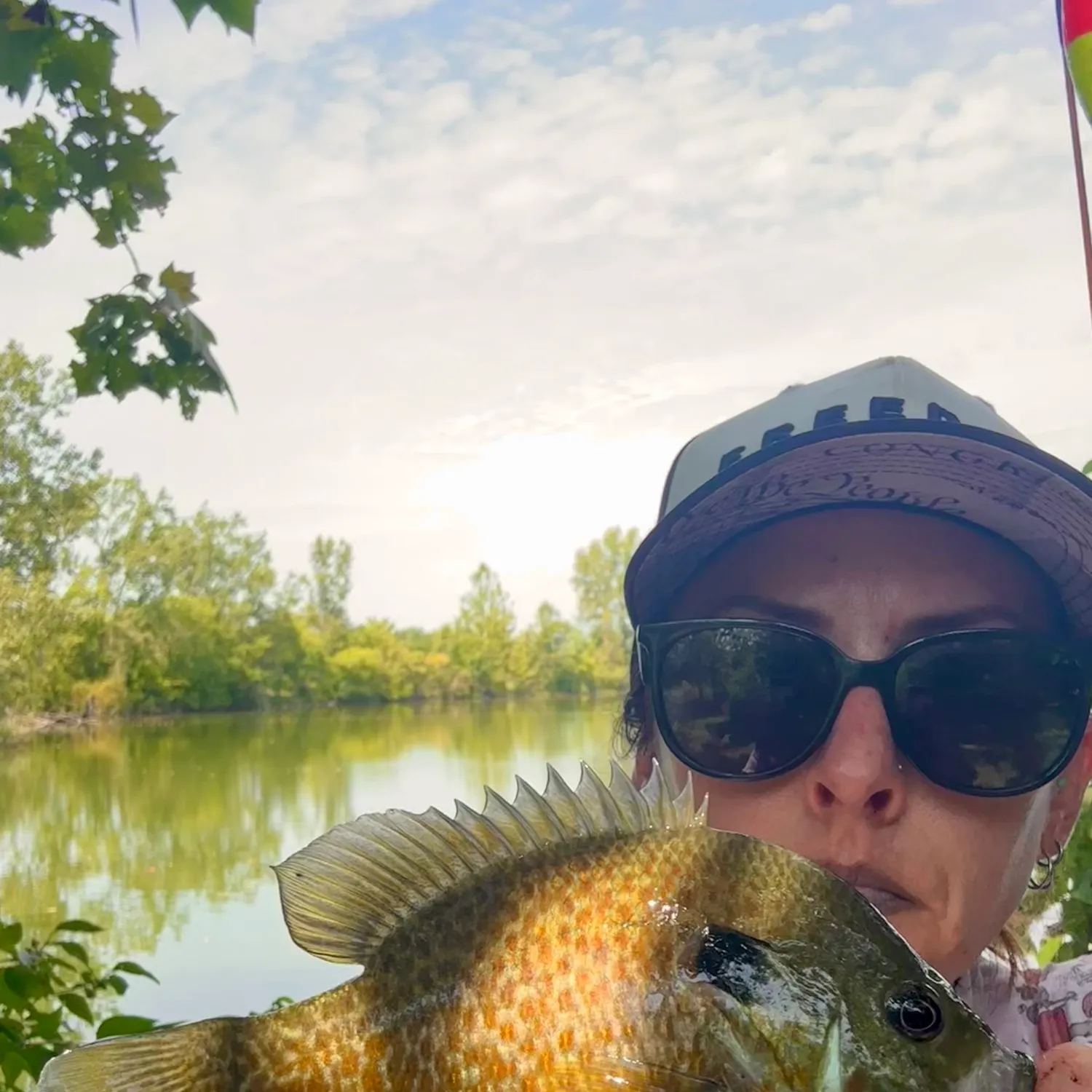 Redear sunfish caught on Fishbrain