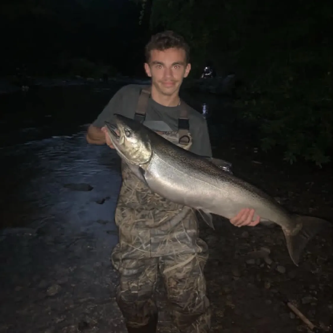 Chinook salmon caught on Fishbrain