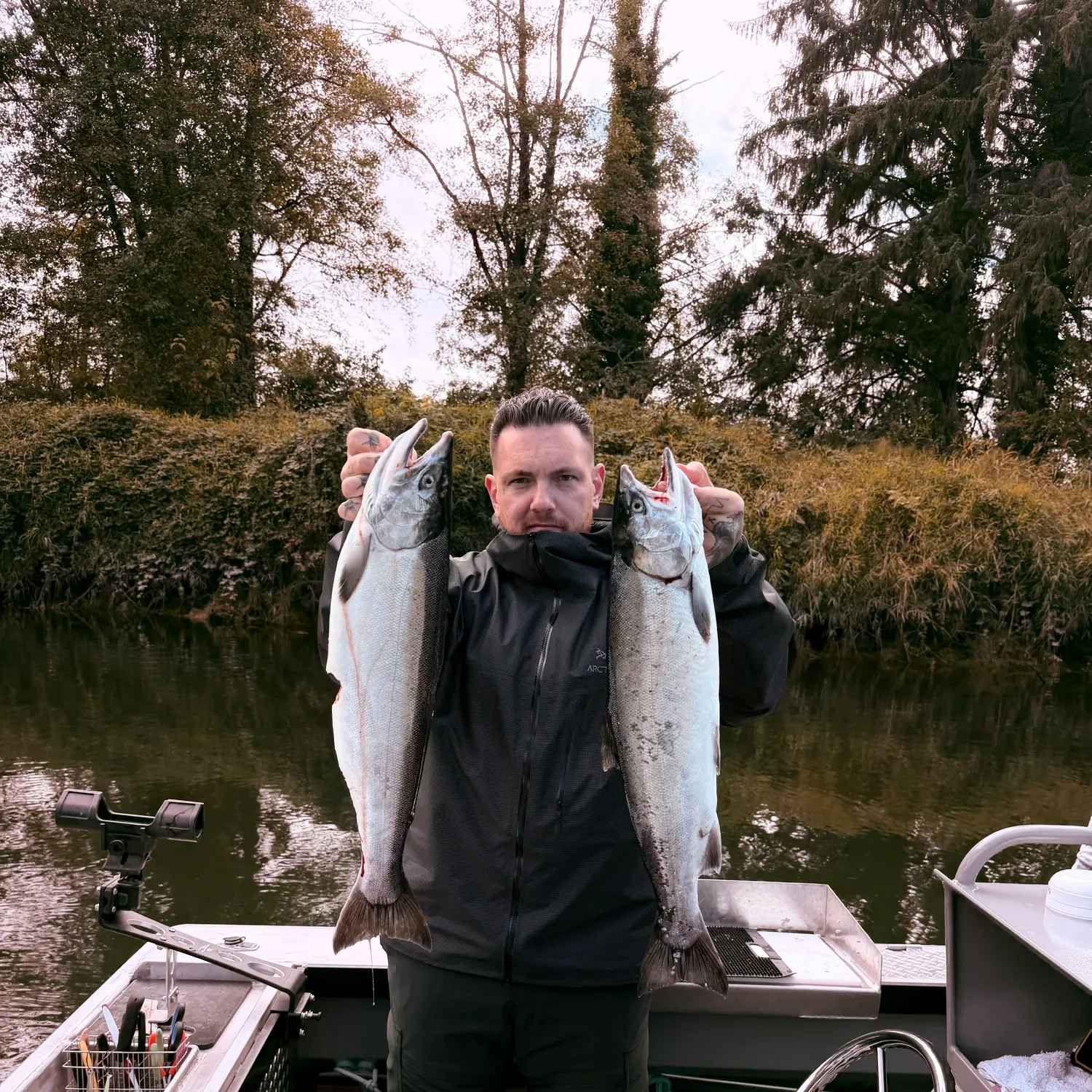 Coho salmon caught on Fishbrain