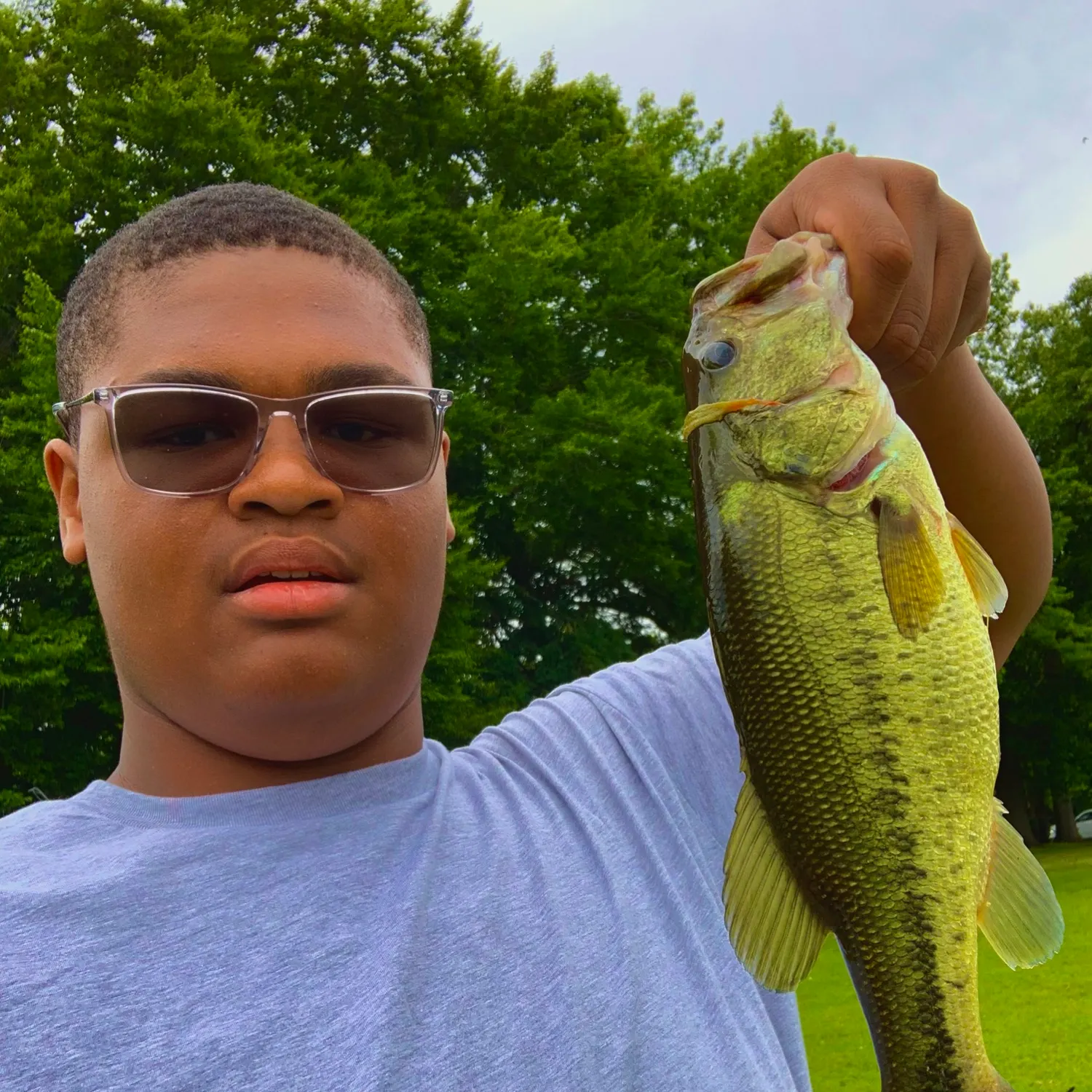 Largemouth bass caught on Fishbrain