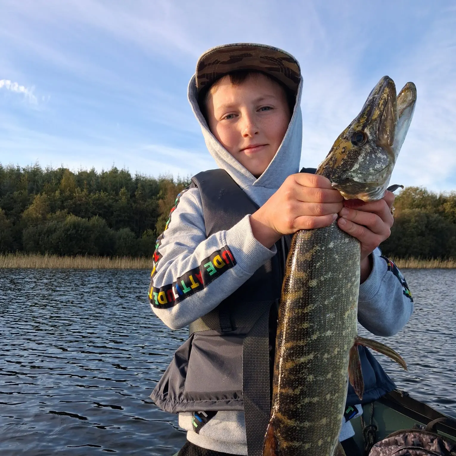 Northern pike caught on Fishbrain
