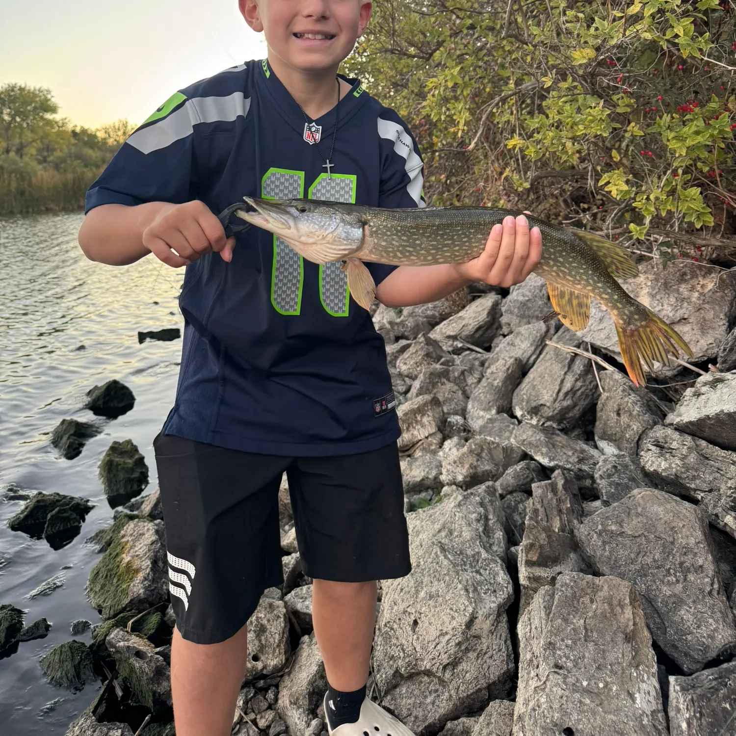 Northern pike caught on Fishbrain