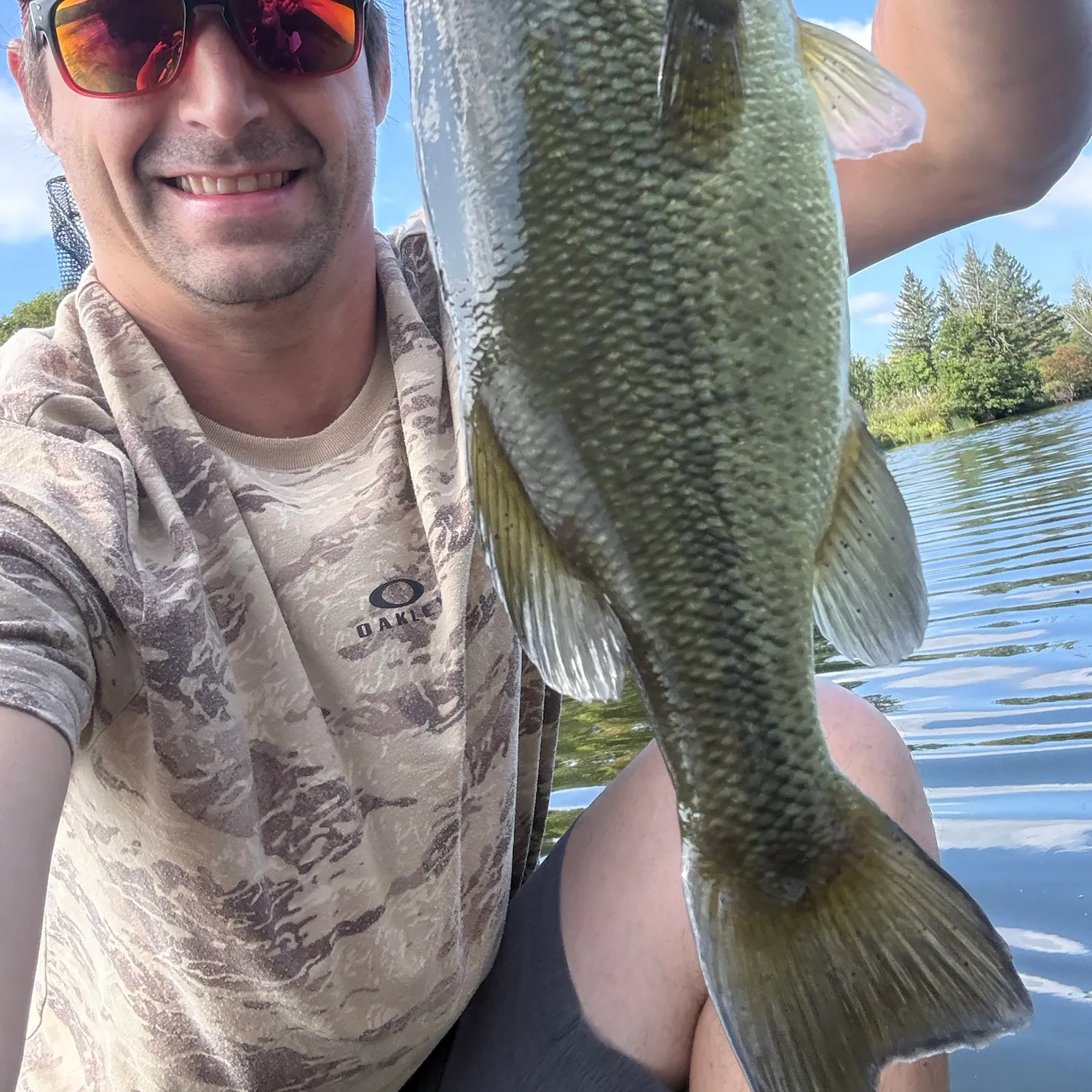 Largemouth bass caught on Fishbrain