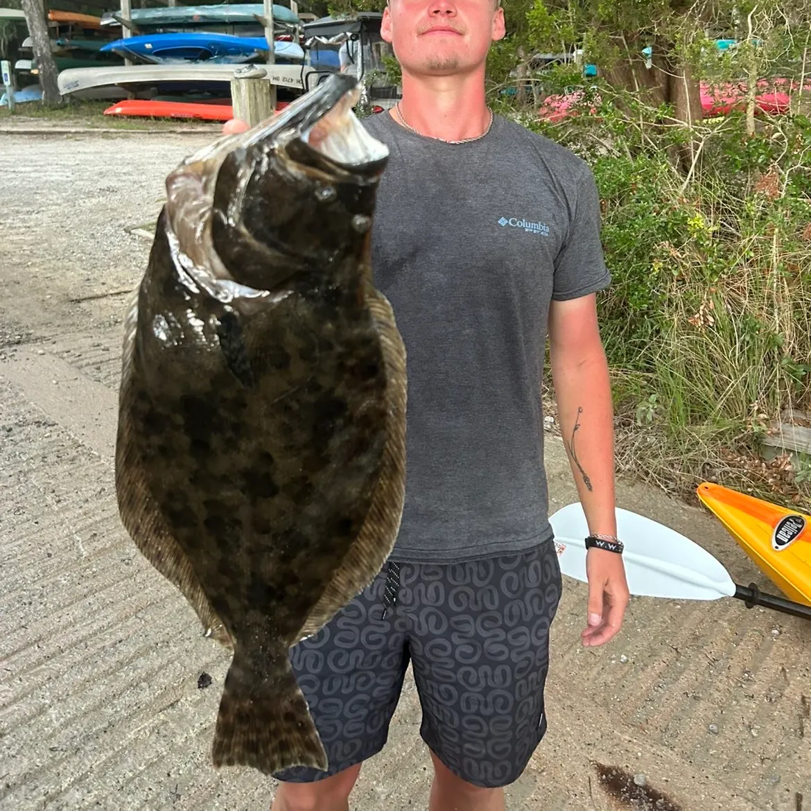 Summer flounder caught on Fishbrain