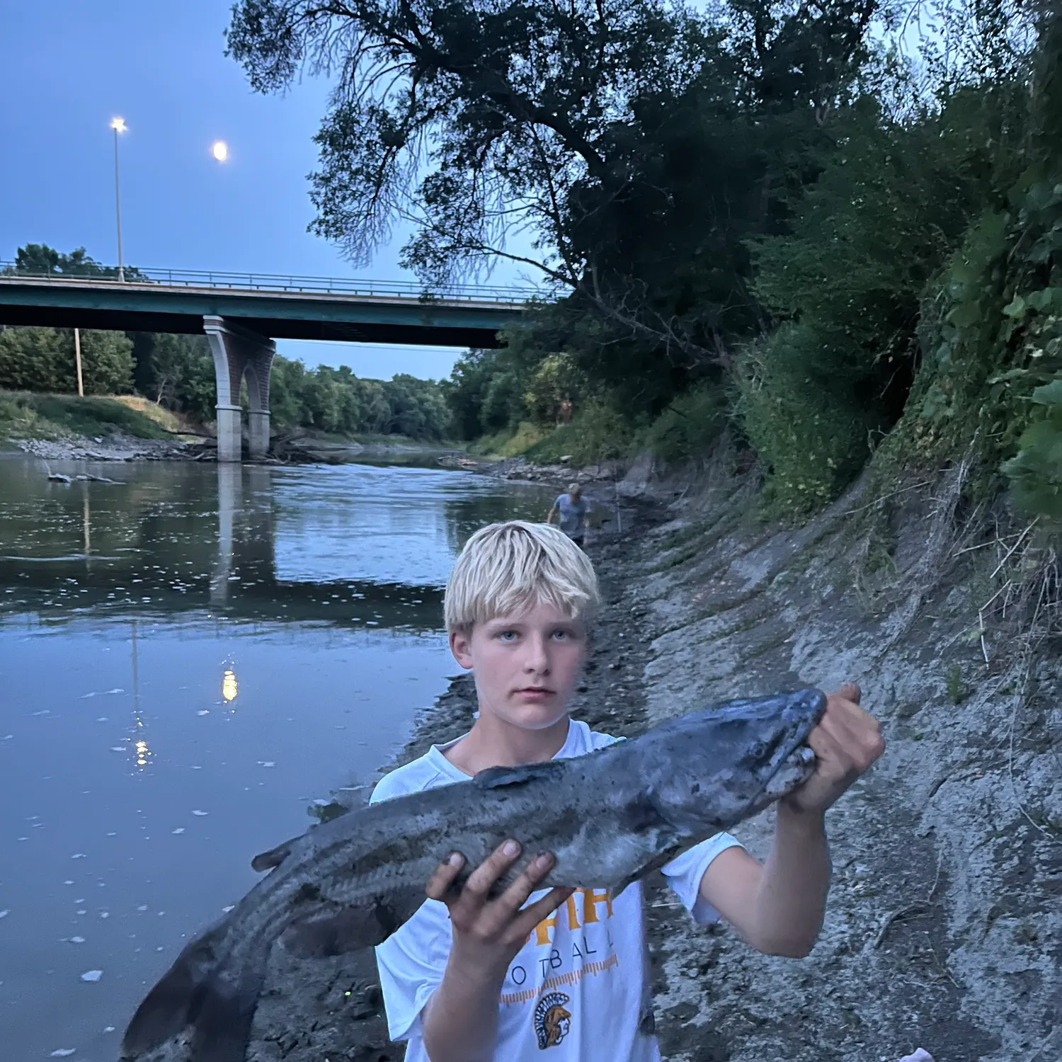 Blue catfish caught on Fishbrain