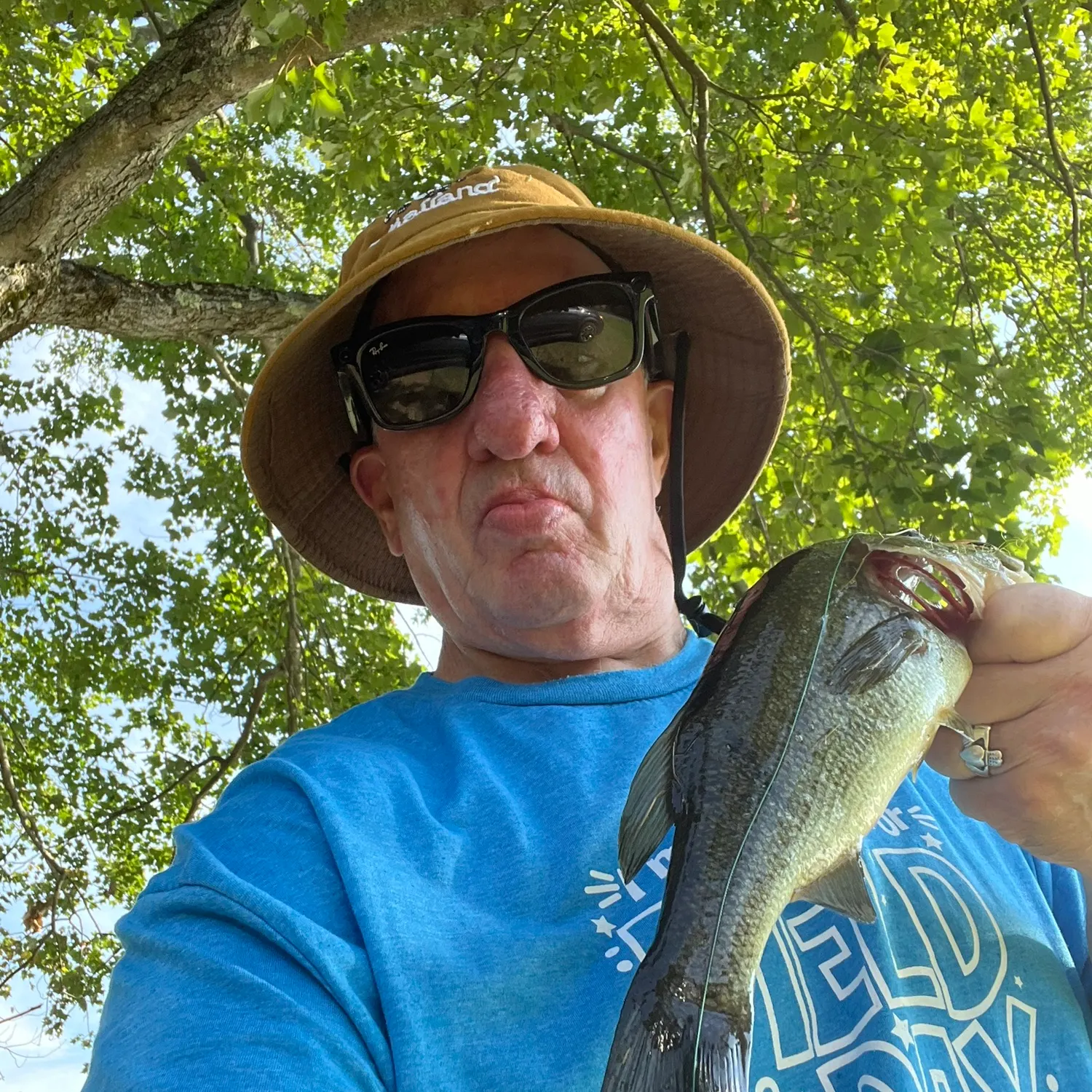 Largemouth bass caught on Fishbrain
