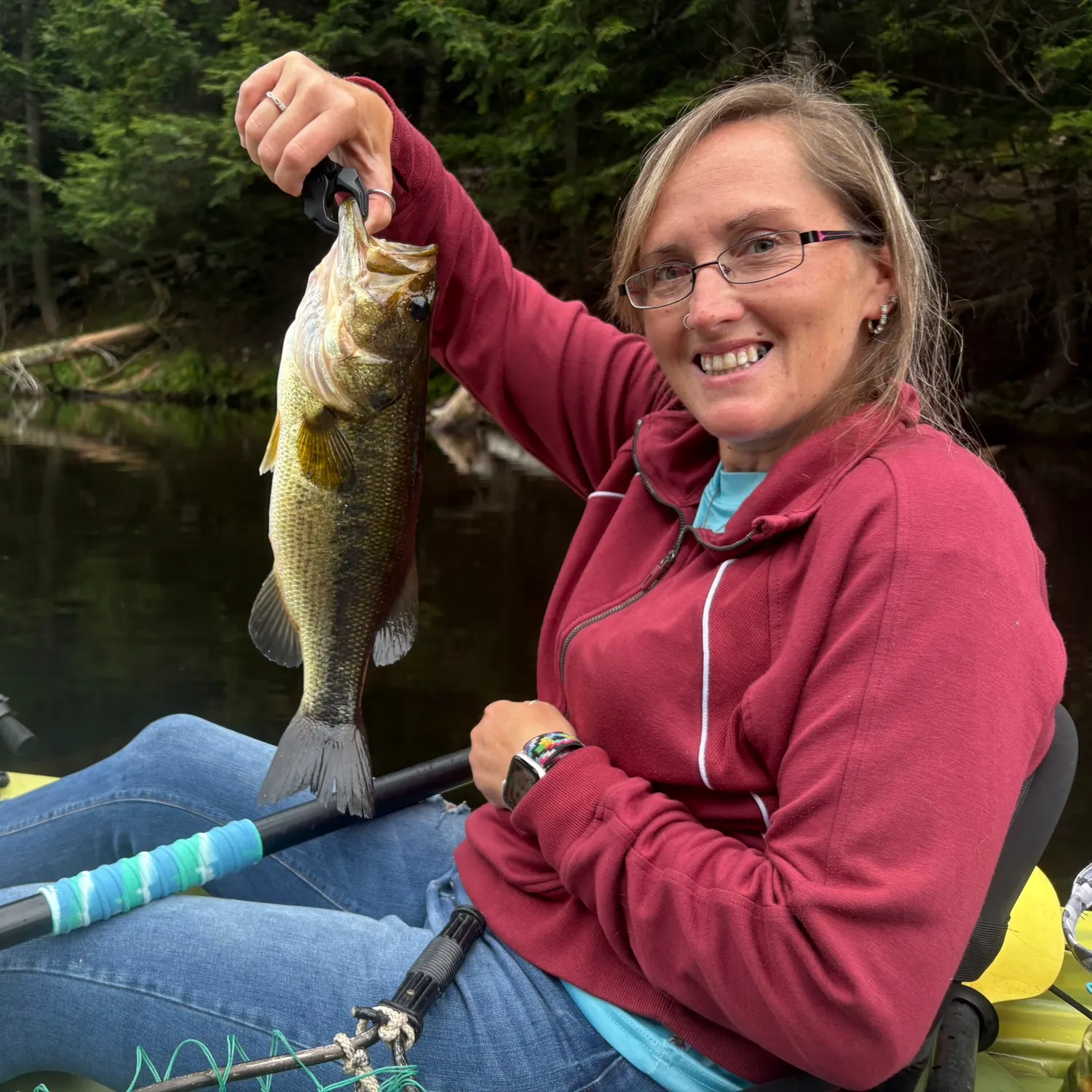 Largemouth bass caught on Fishbrain