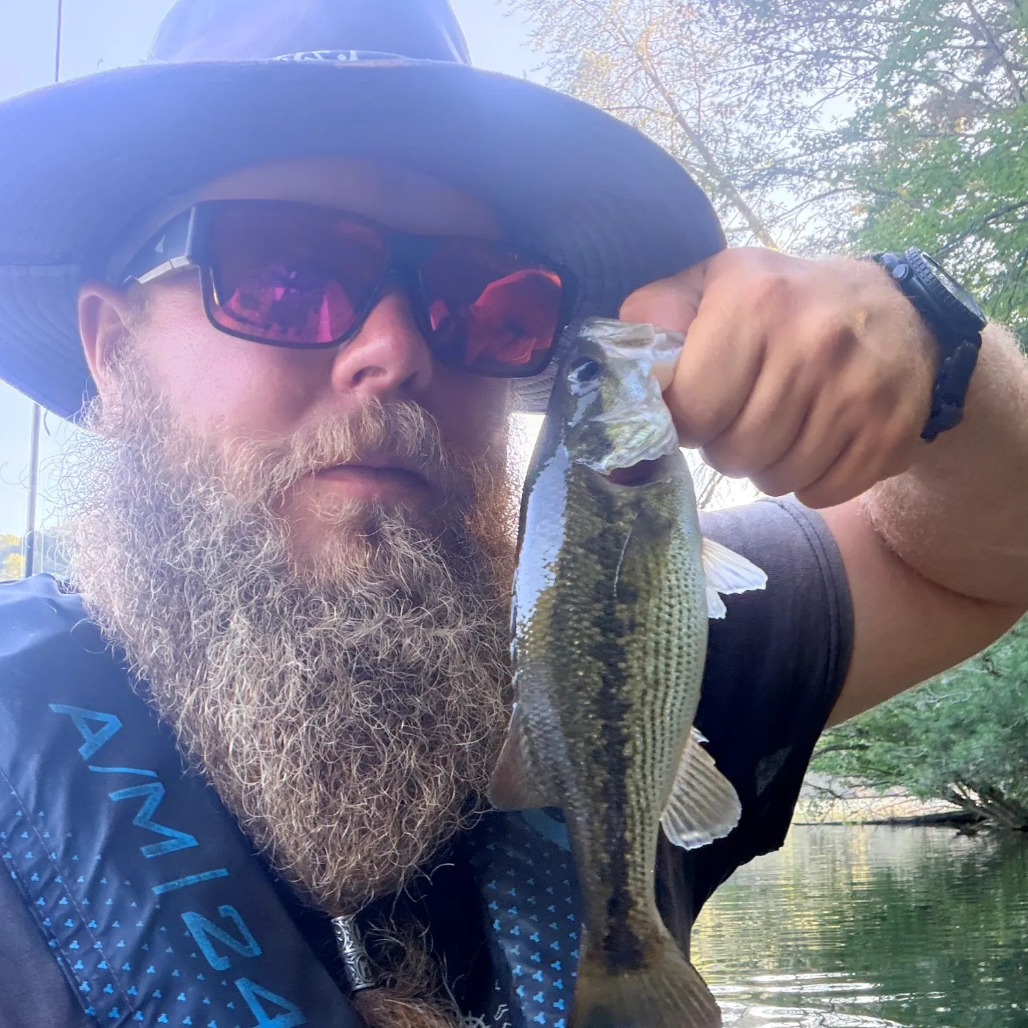 Spotted bass caught on Fishbrain