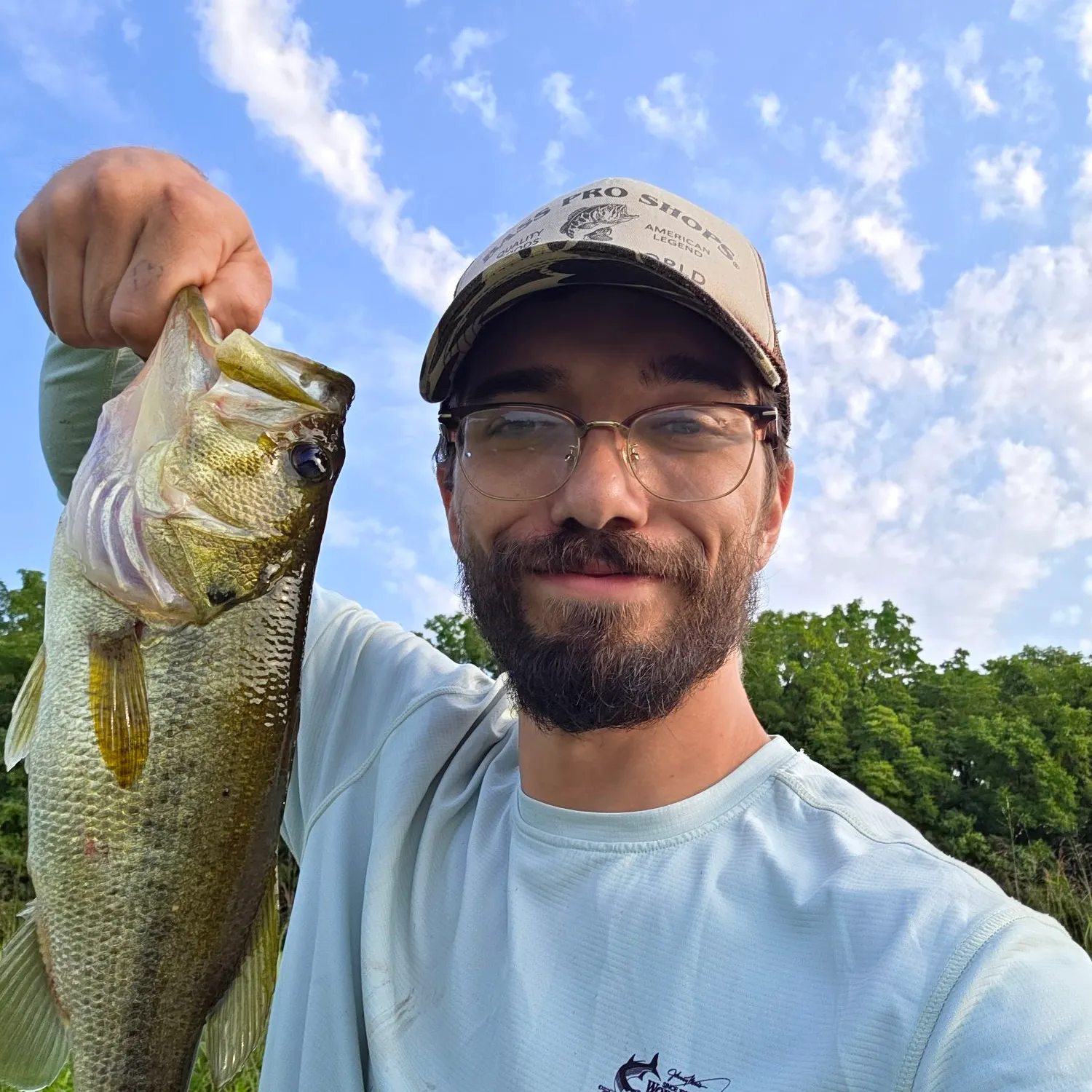 Largemouth bass caught on Fishbrain