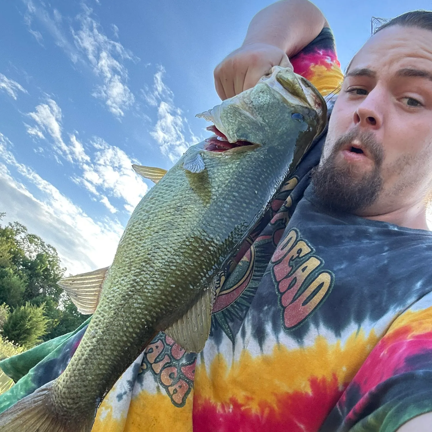 Largemouth bass caught on Fishbrain