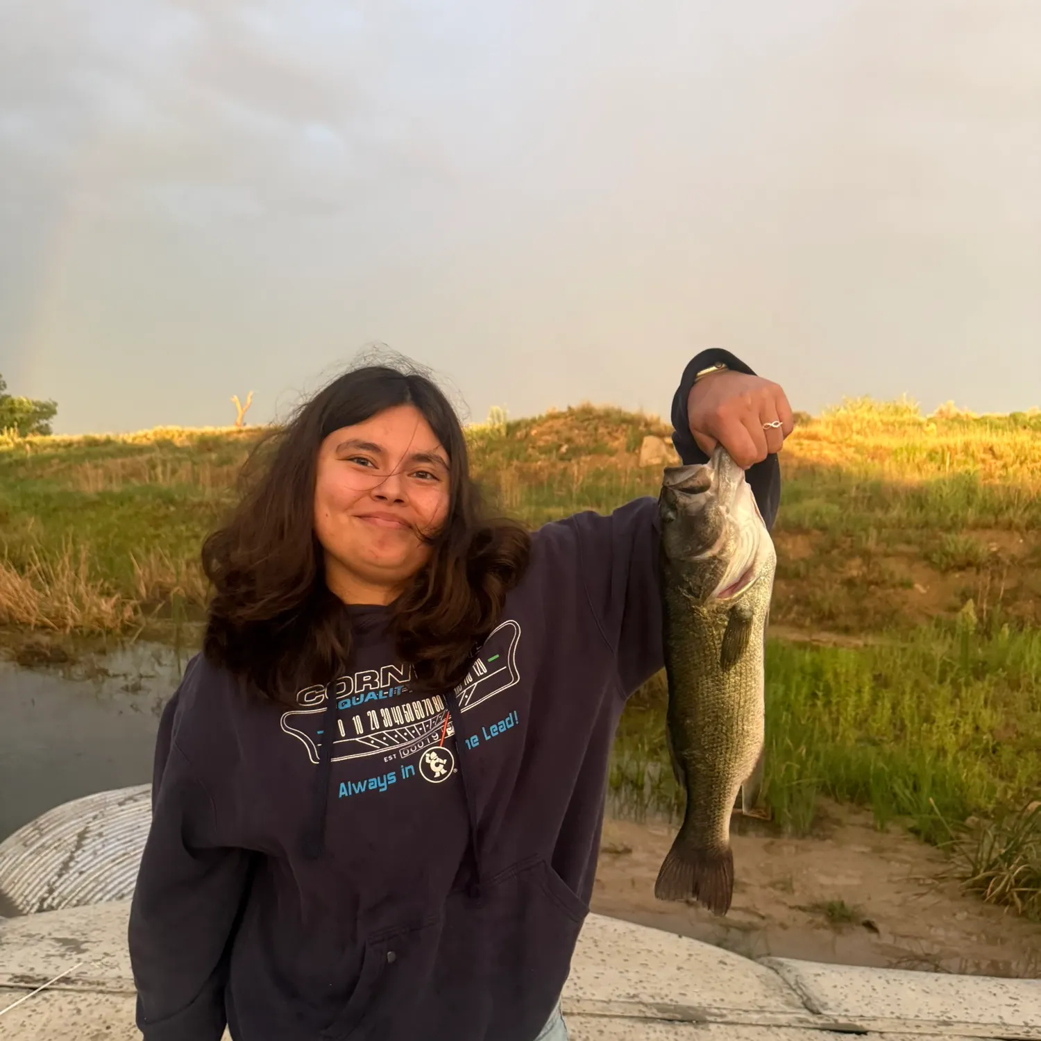 Largemouth bass caught on Fishbrain