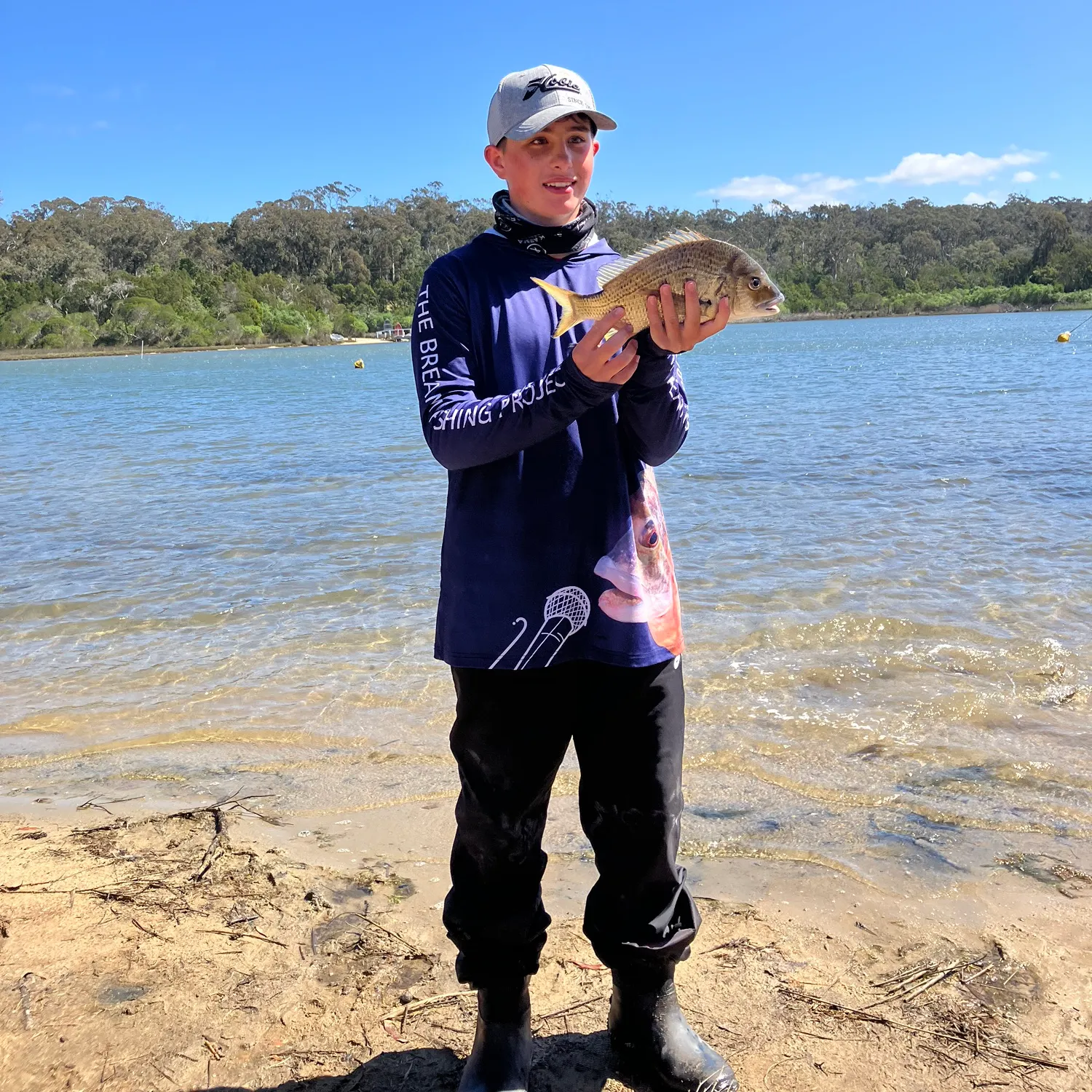 Southern black bream caught on Fishbrain