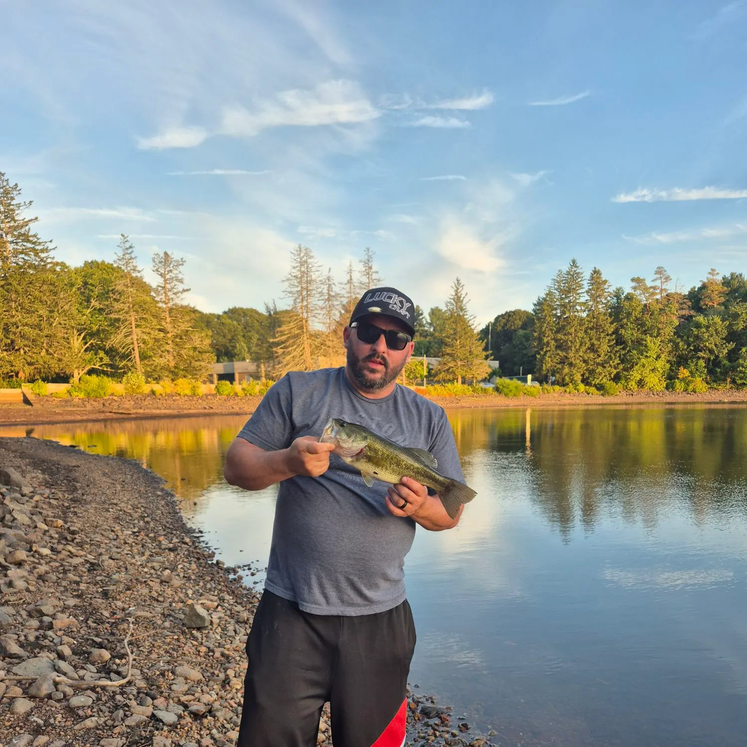 Largemouth bass caught on Fishbrain