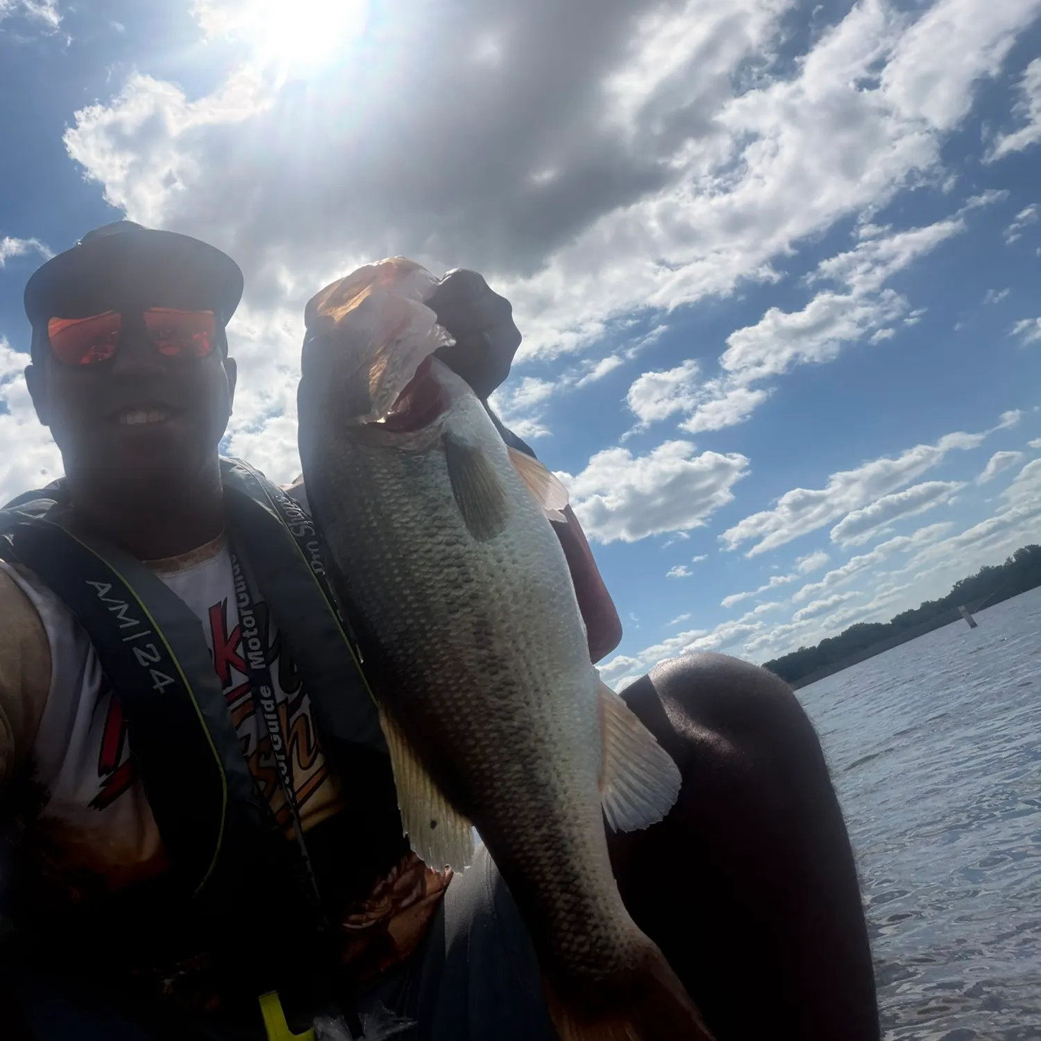 Largemouth bass caught on Fishbrain