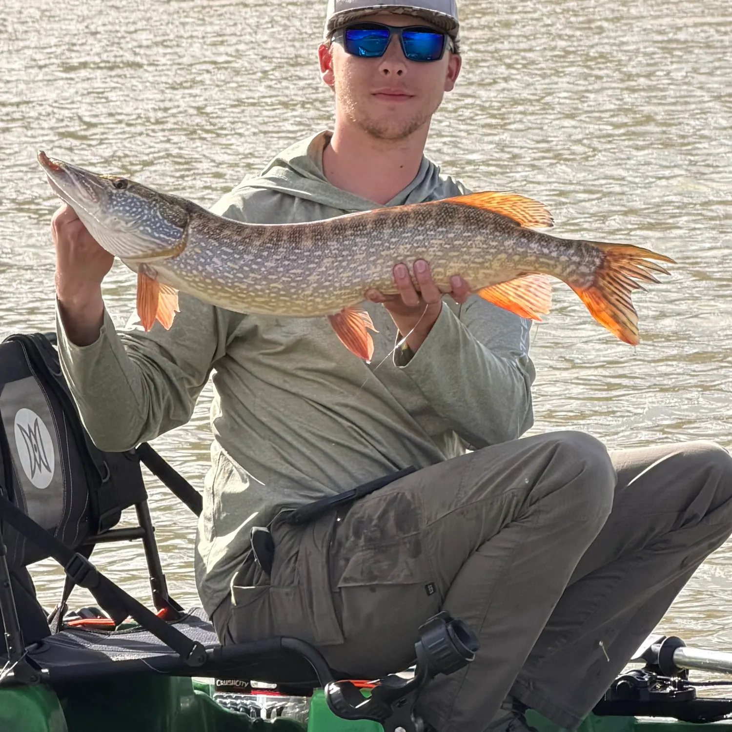 Northern pike caught on Fishbrain