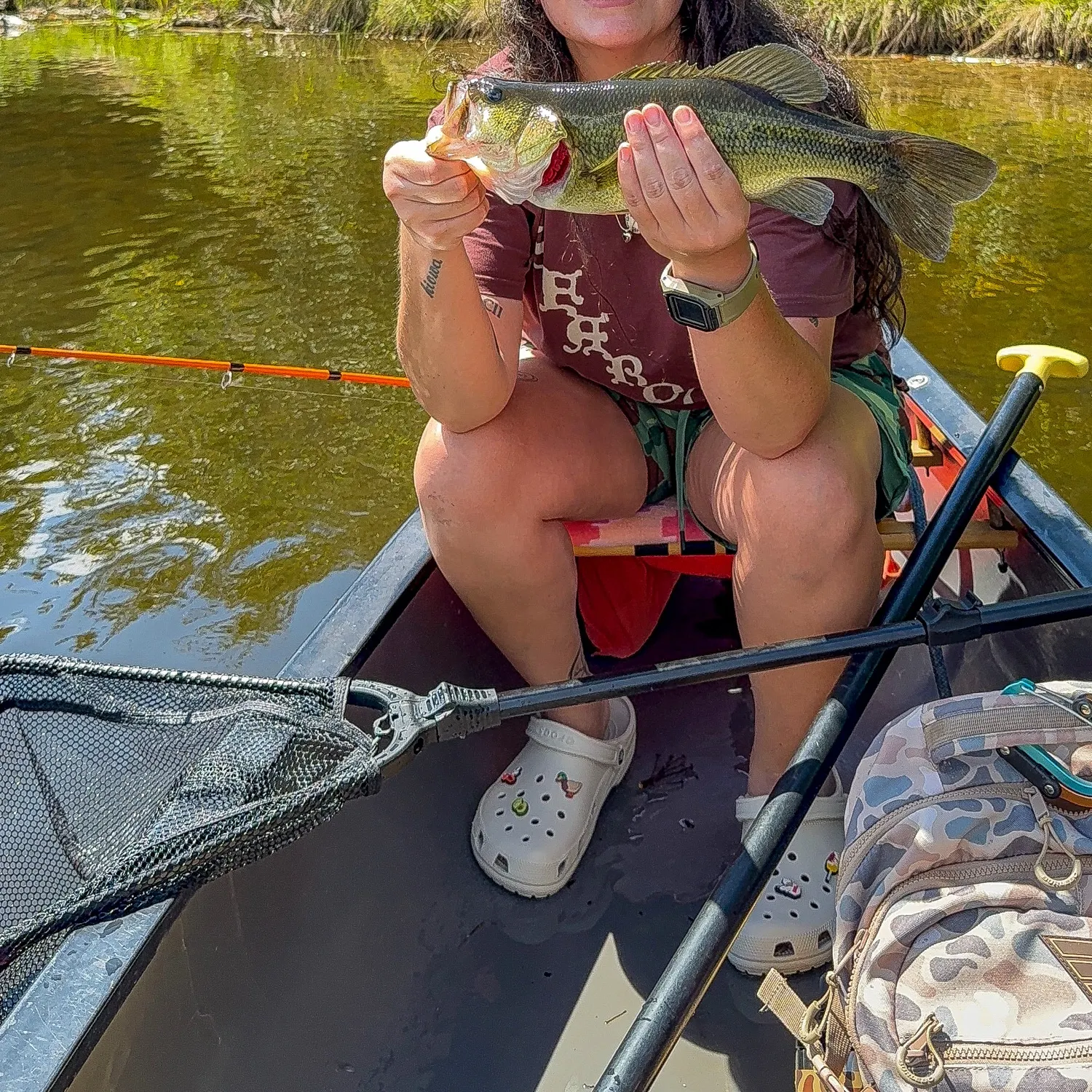 Largemouth bass caught on Fishbrain