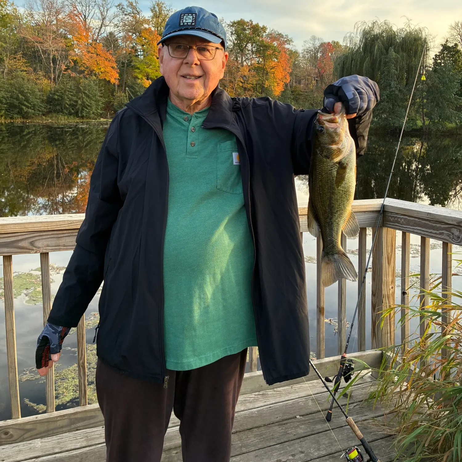 Largemouth bass caught on Fishbrain