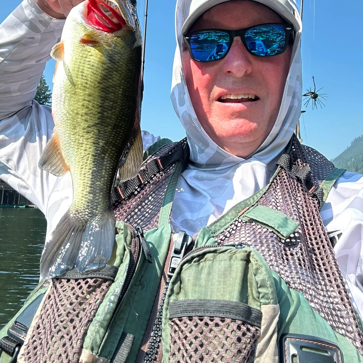 Largemouth bass caught on Fishbrain