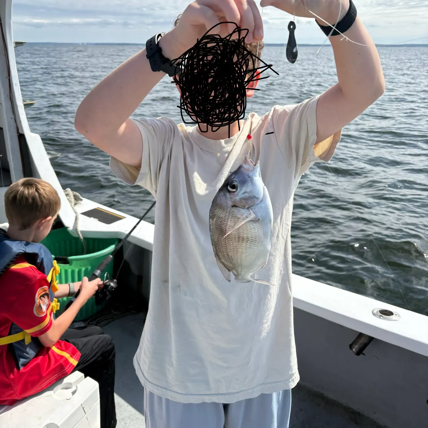 Silver porgy caught on Fishbrain