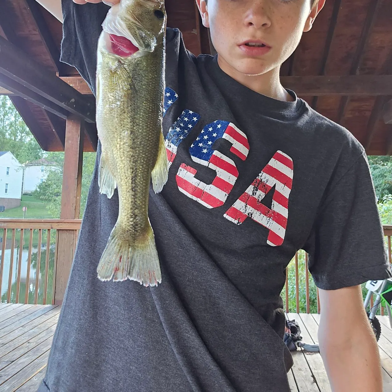 Largemouth bass caught on Fishbrain