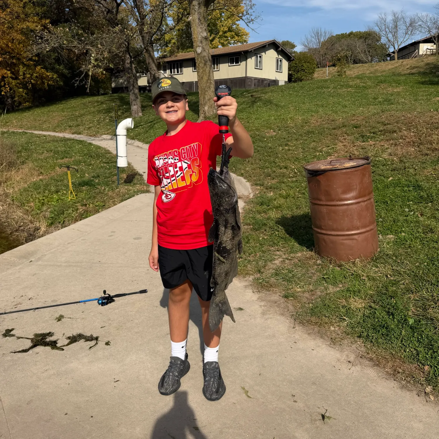 Channel catfish caught on Fishbrain