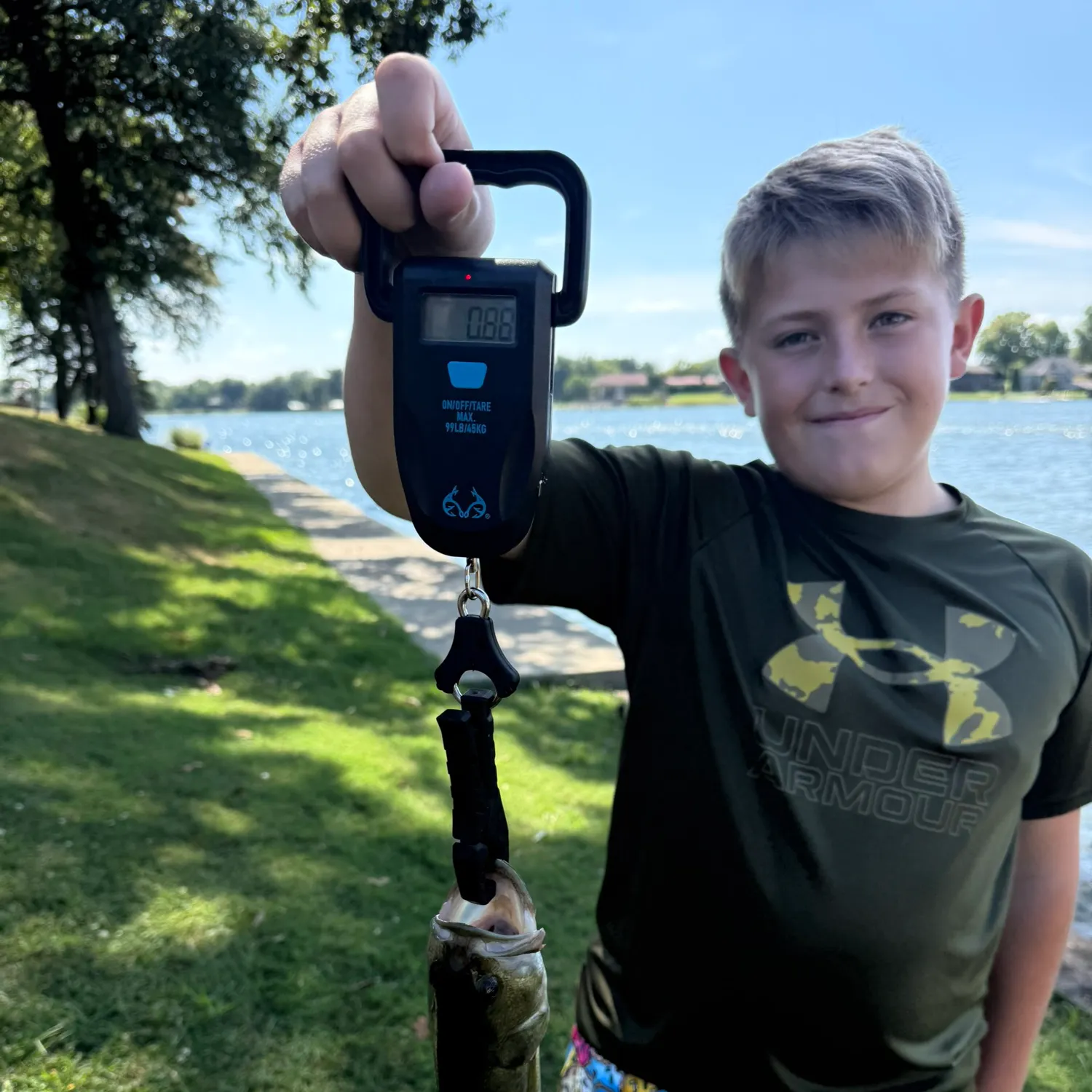 Largemouth bass caught on Fishbrain