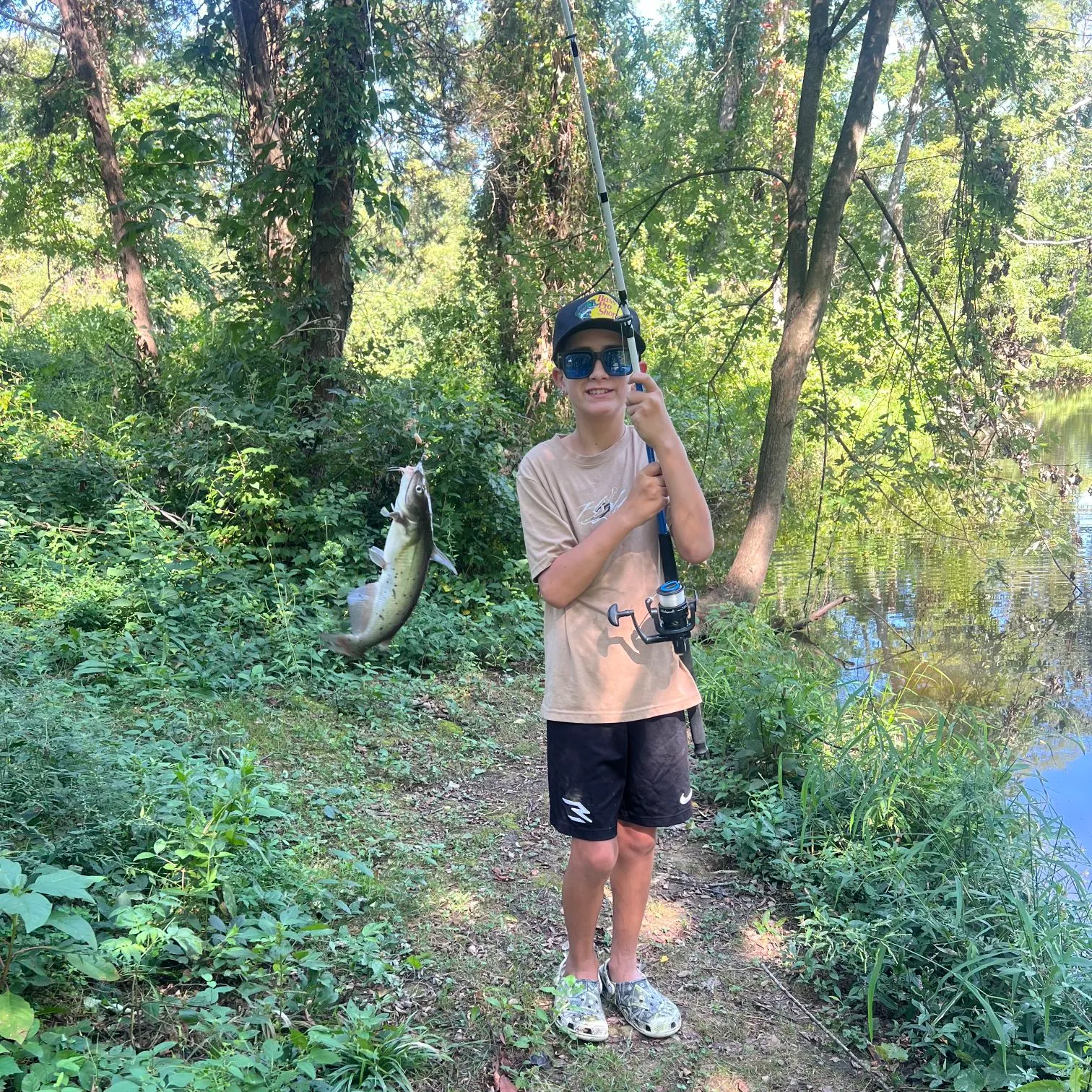 Channel catfish caught on Fishbrain
