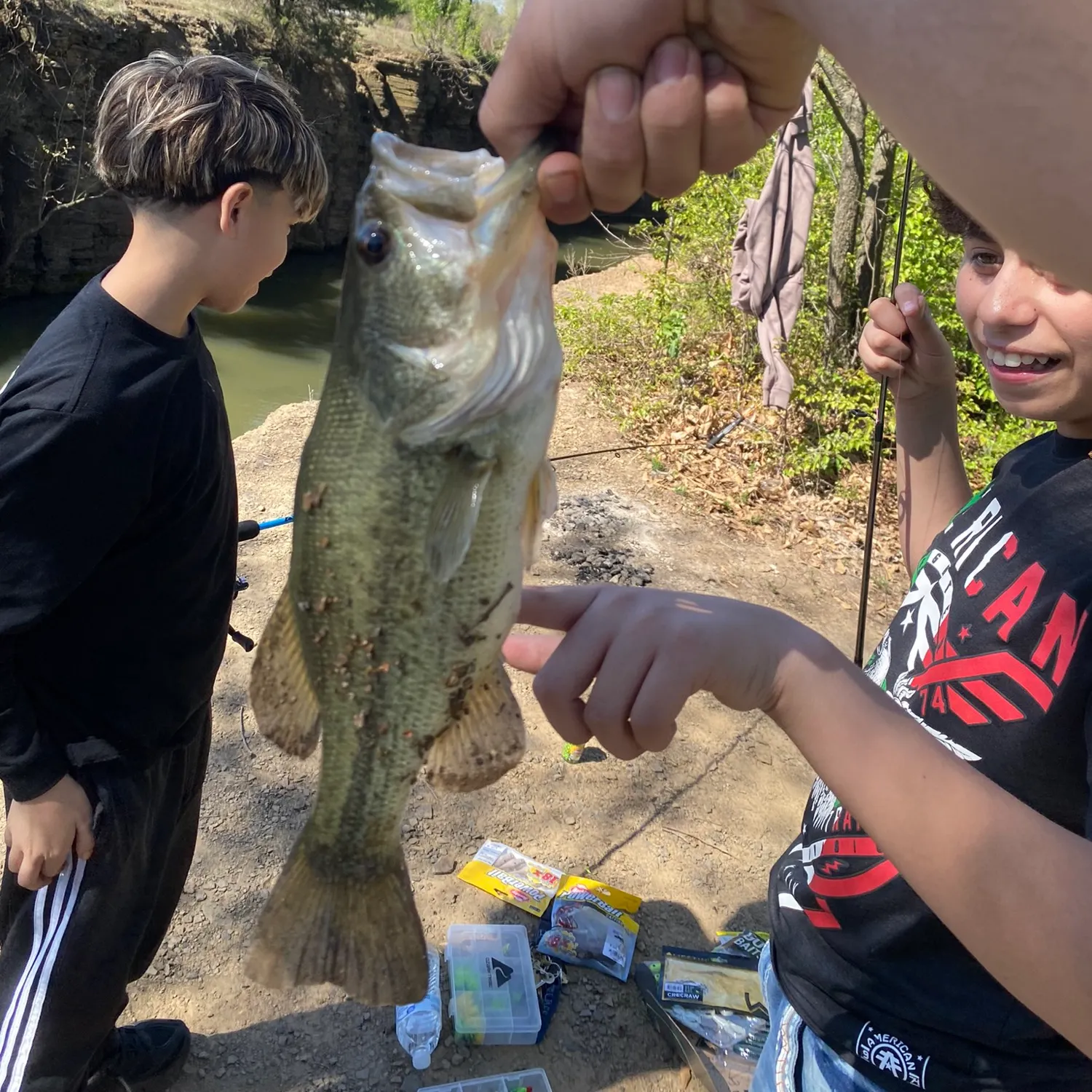 Largemouth bass caught on Fishbrain