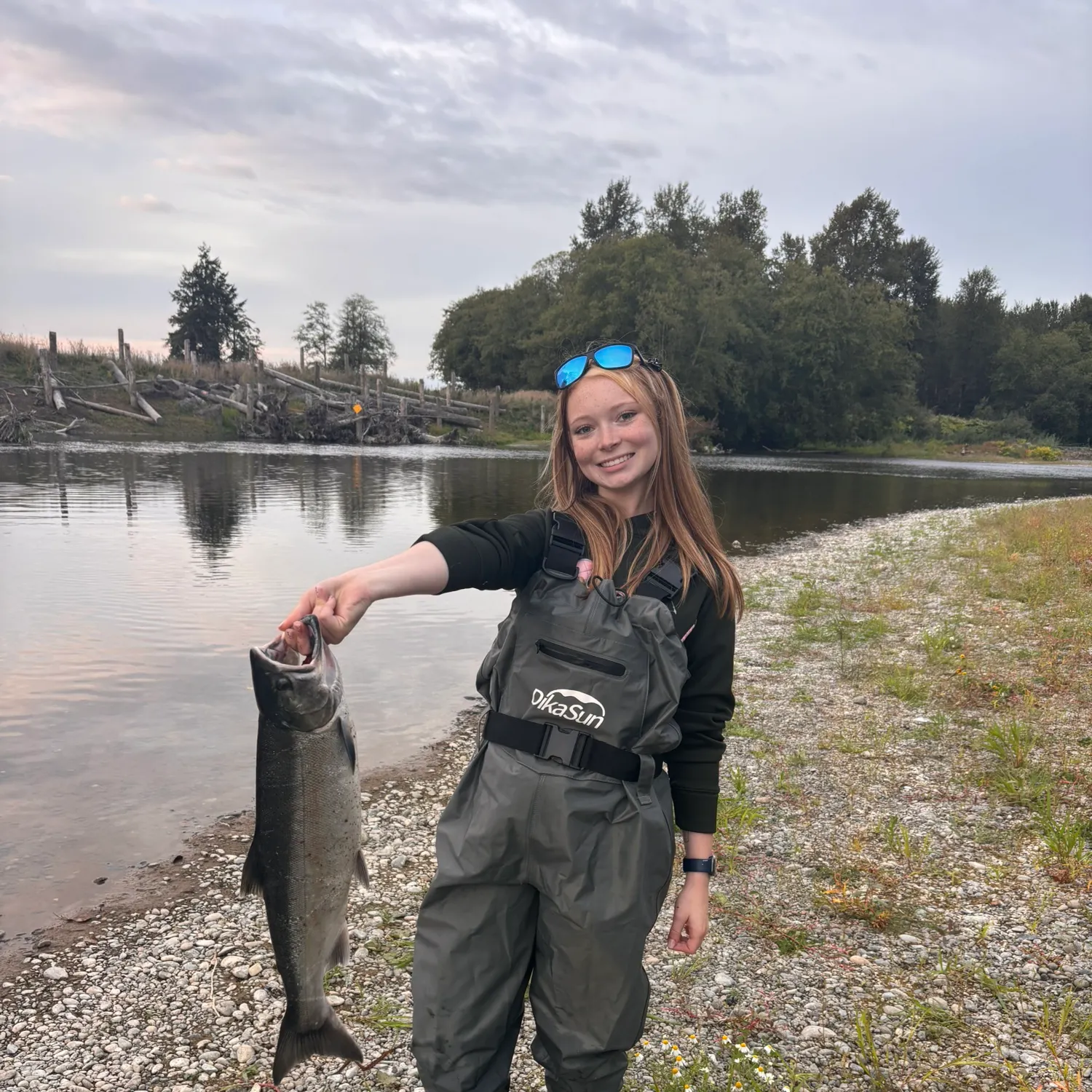 Coho salmon caught on Fishbrain