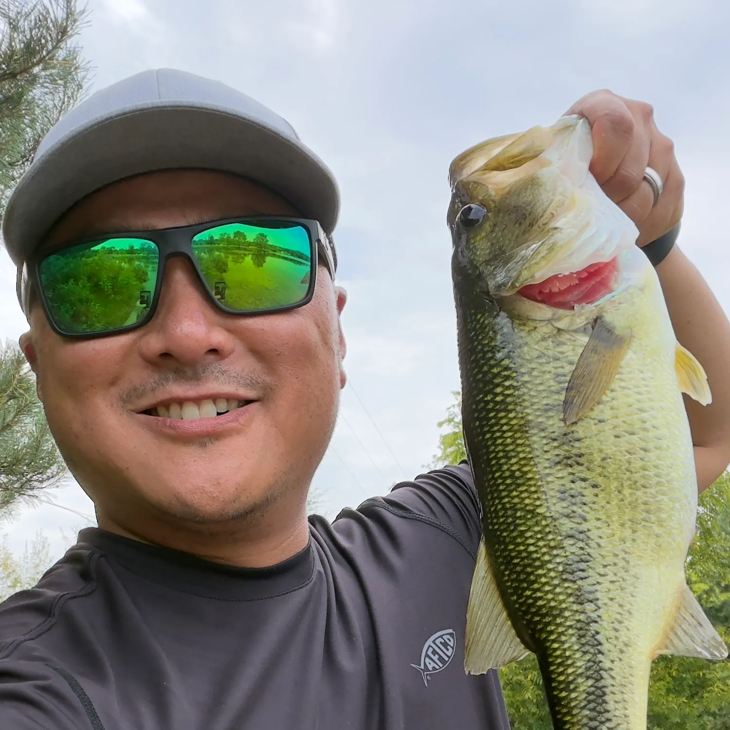 Largemouth bass caught on Fishbrain