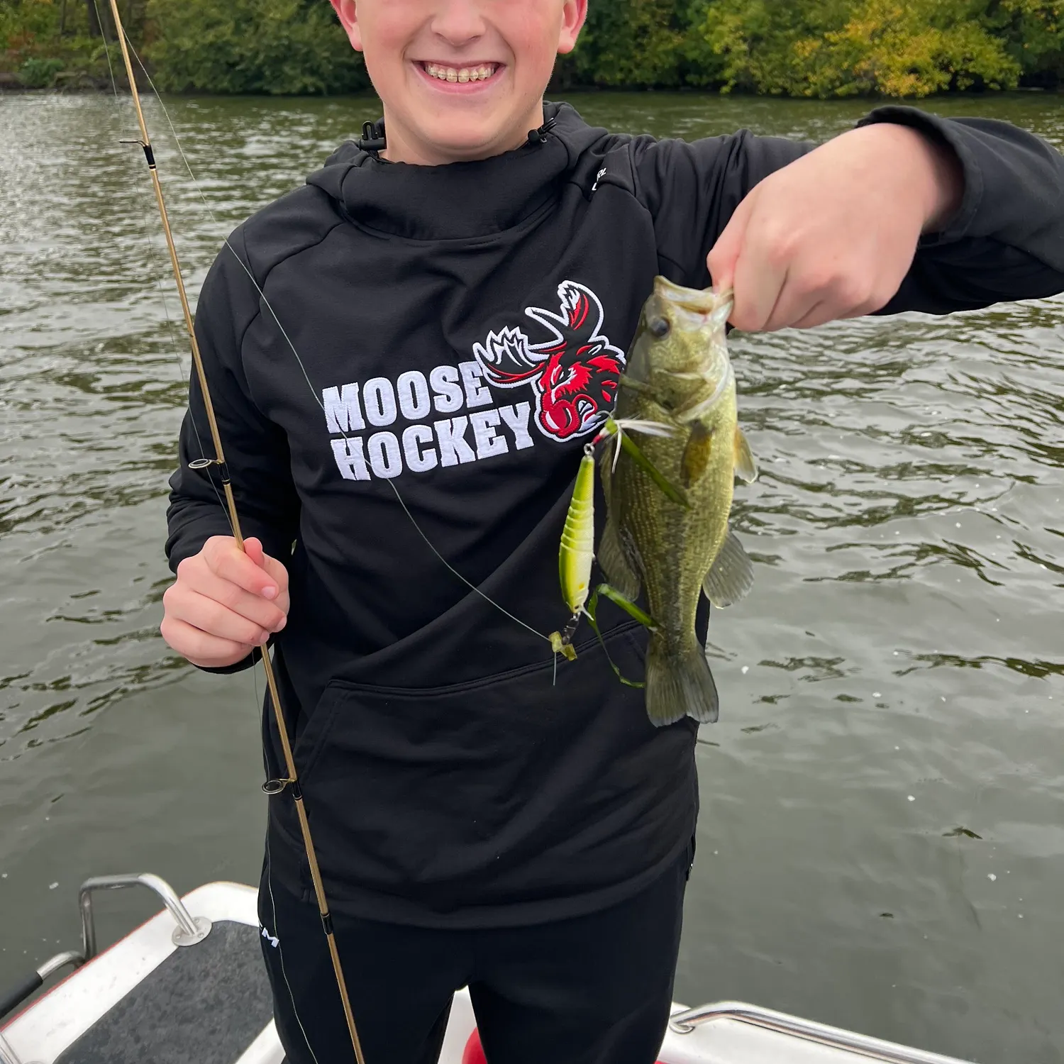 Largemouth bass caught on Fishbrain