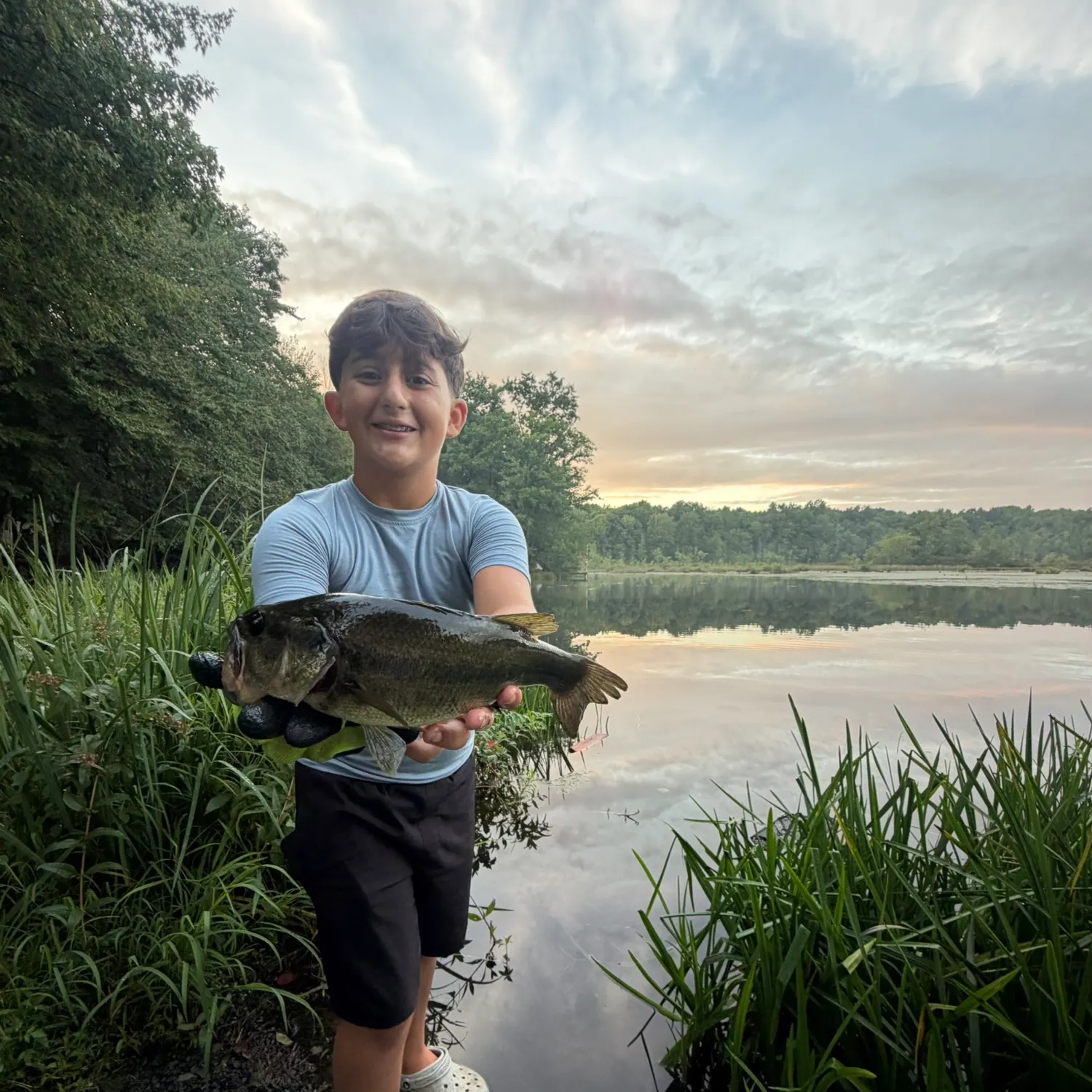 Largemouth bass caught on Fishbrain