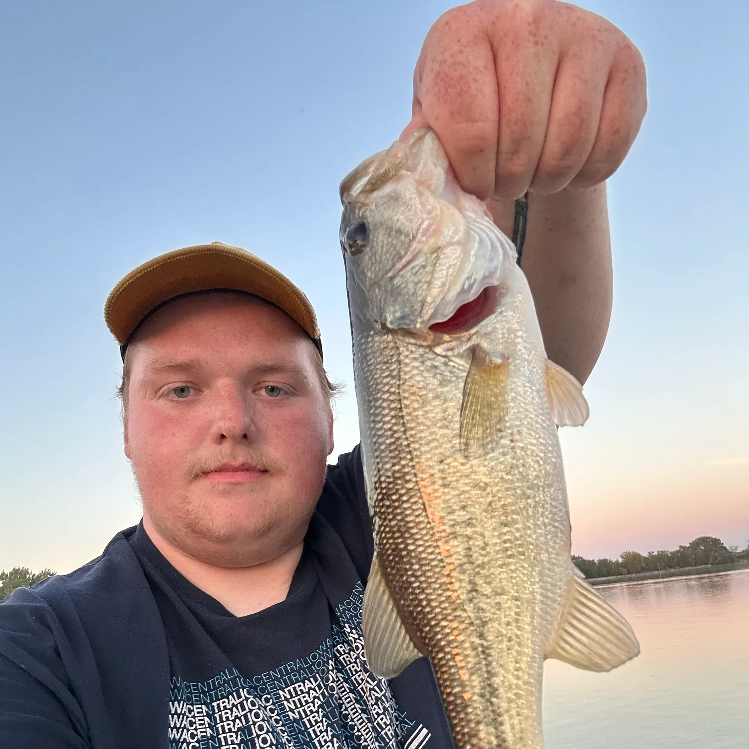 Largemouth bass caught on Fishbrain