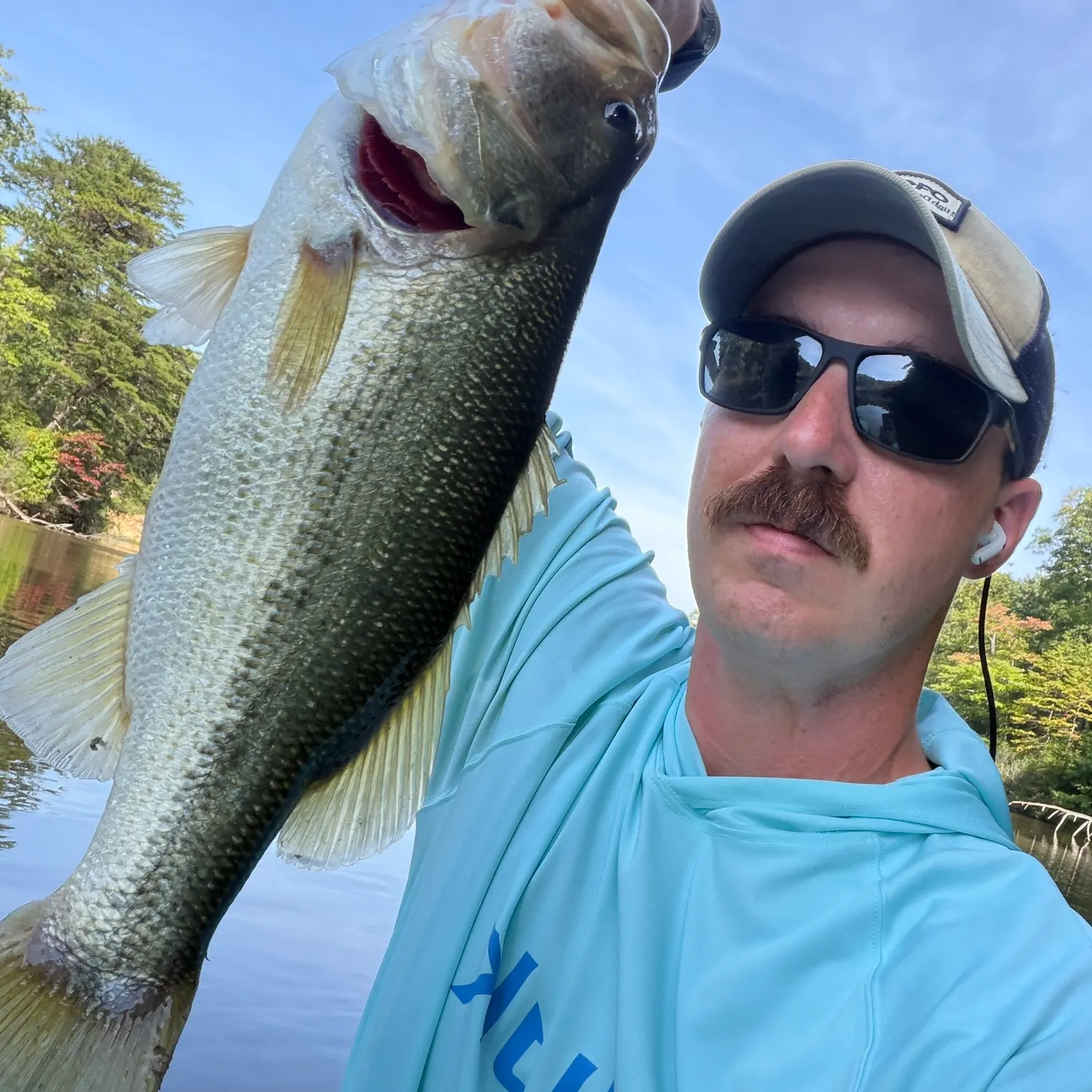 Largemouth bass caught on Fishbrain