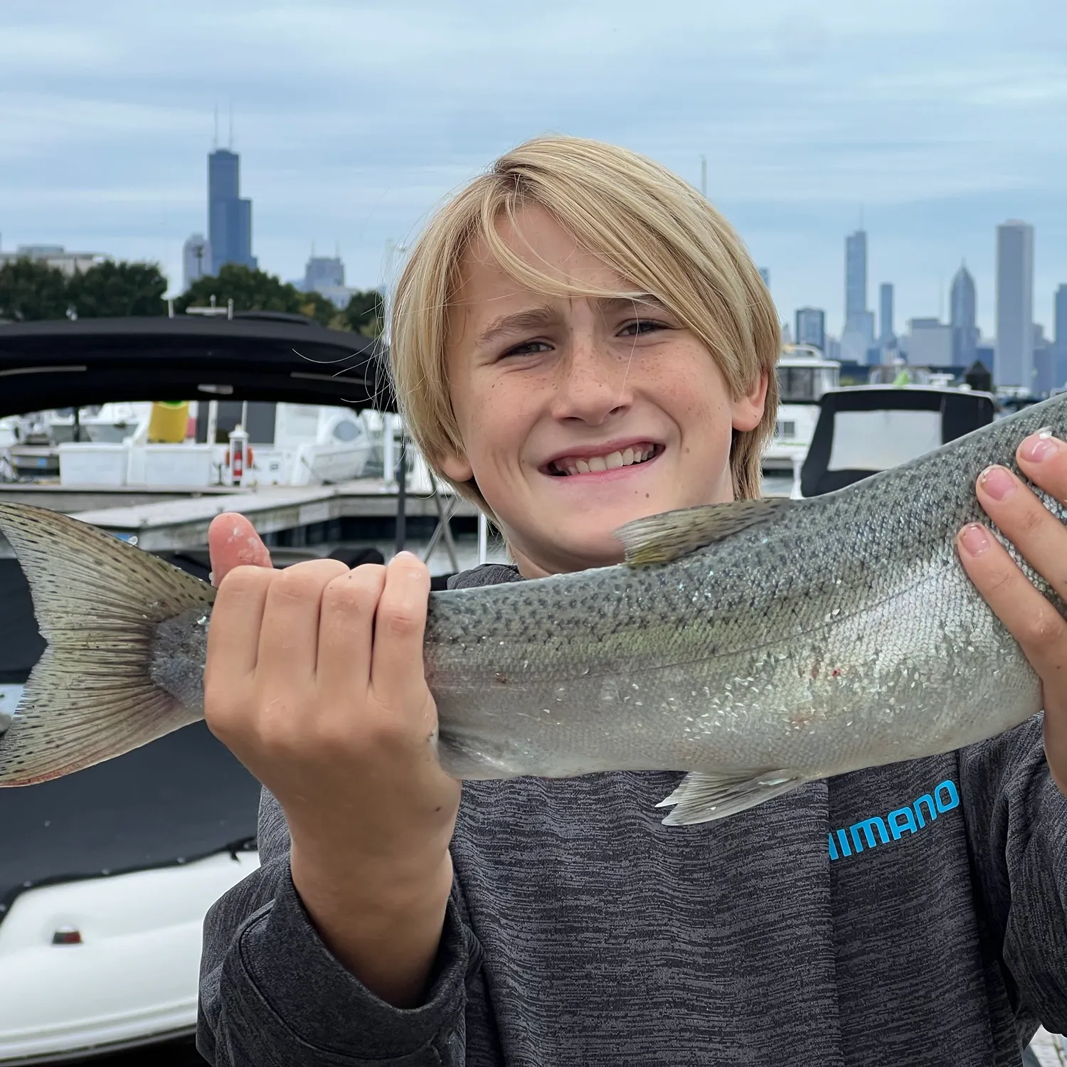 Coho salmon caught on Fishbrain