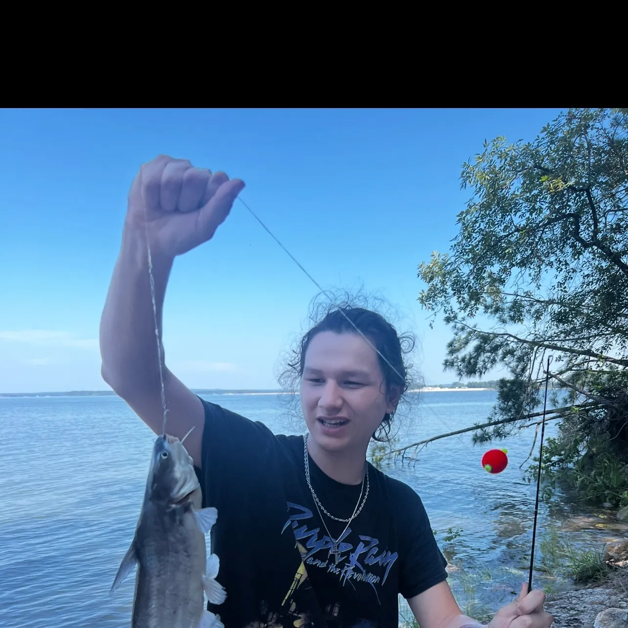 Blue catfish caught on Fishbrain