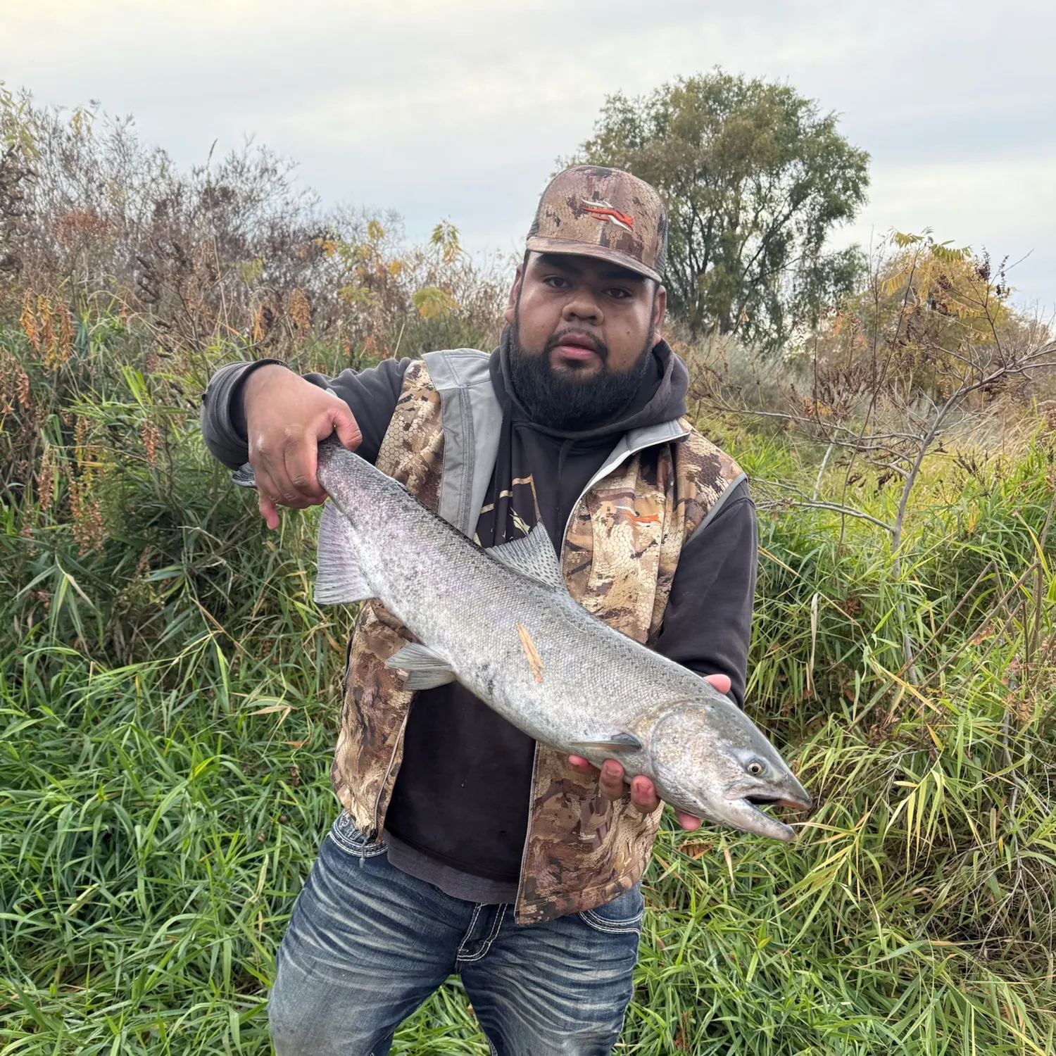 Chinook salmon caught on Fishbrain