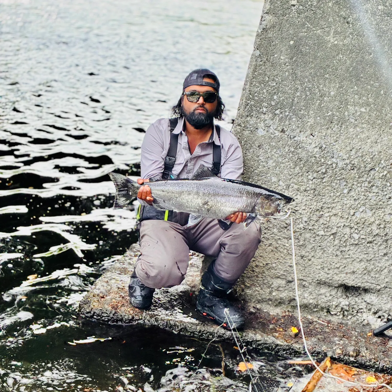 Chinook salmon caught on Fishbrain
