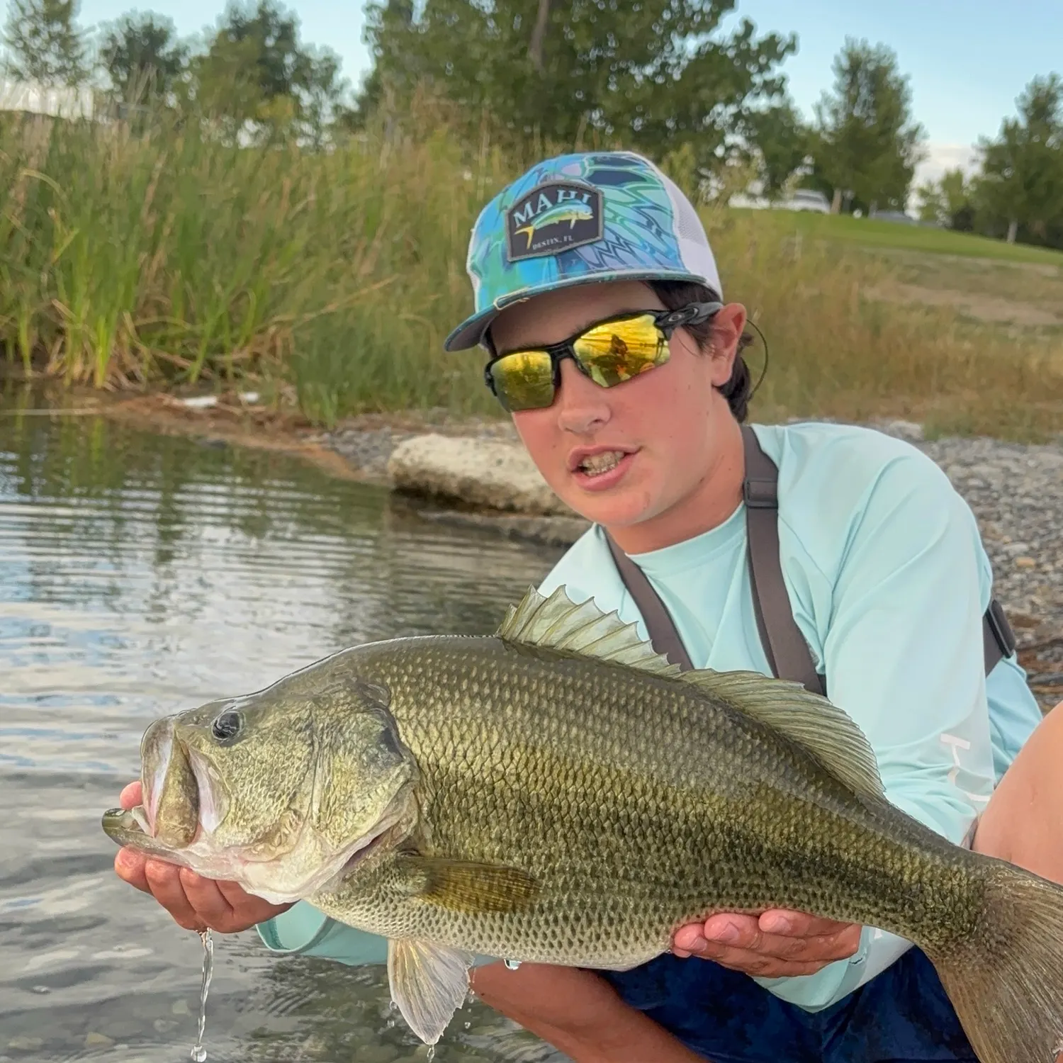 Largemouth bass caught on Fishbrain