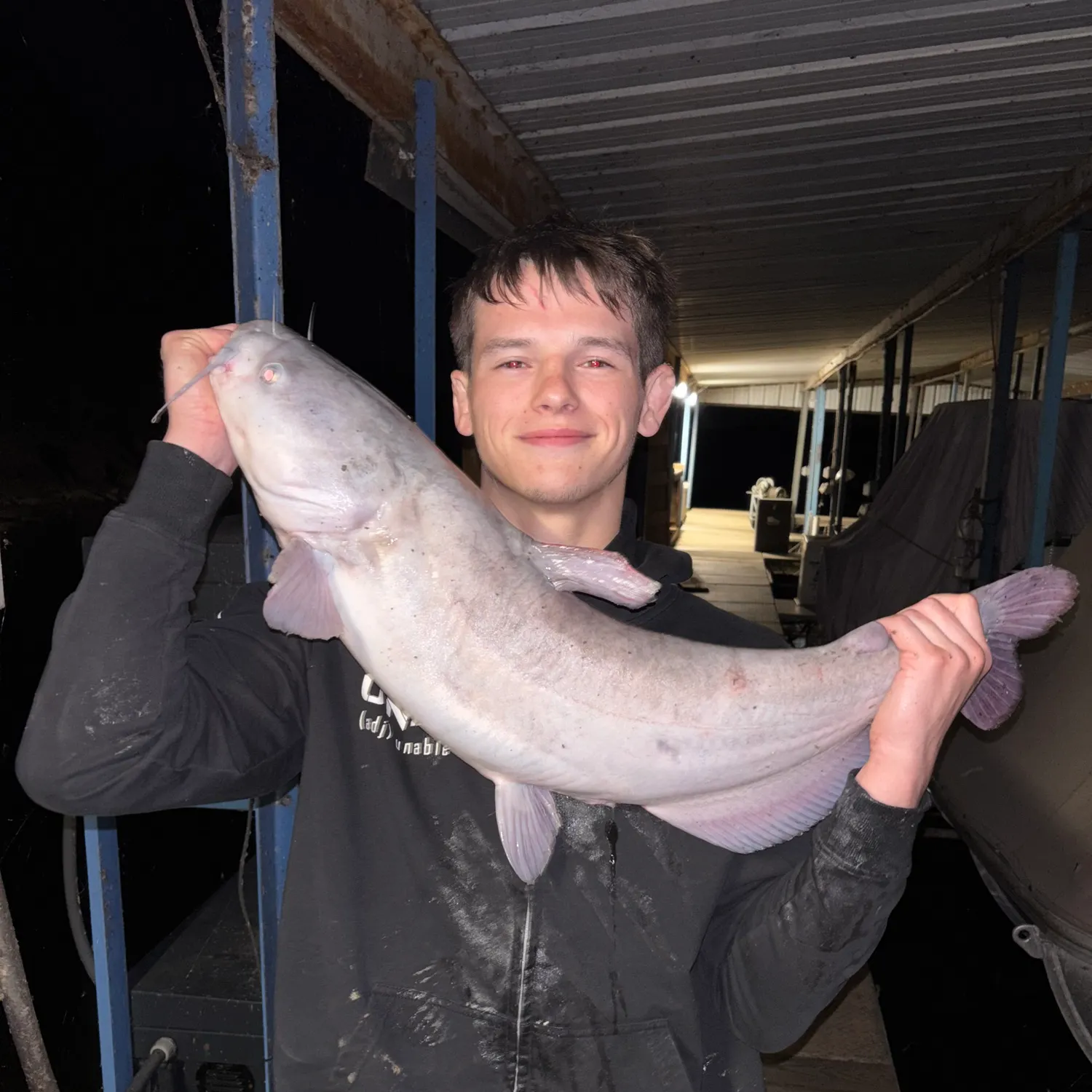 Blue catfish caught on Fishbrain