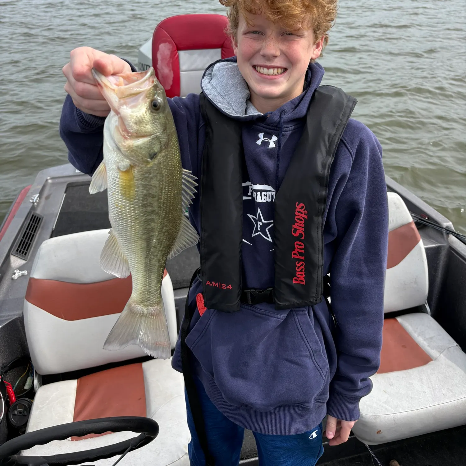 Largemouth bass caught on Fishbrain