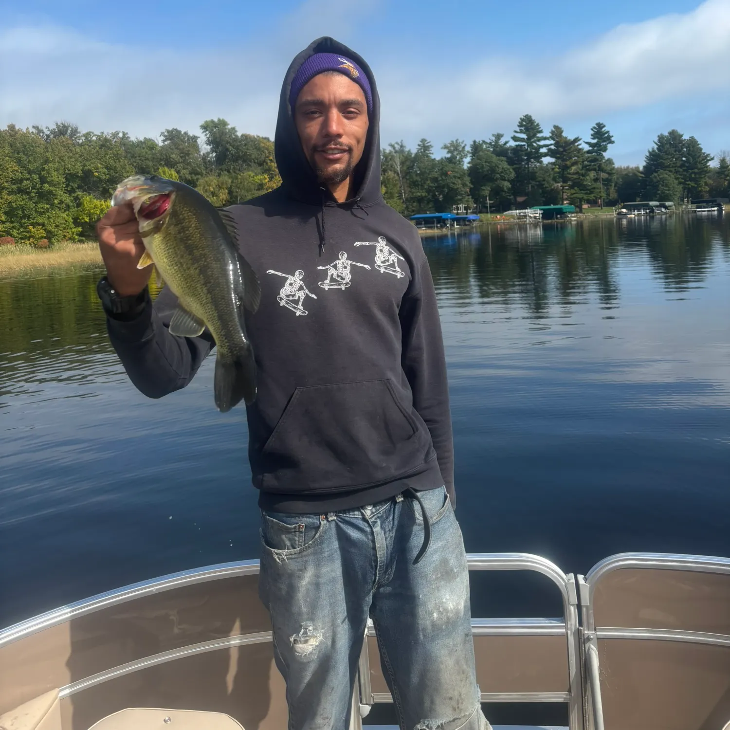 Largemouth bass caught on Fishbrain