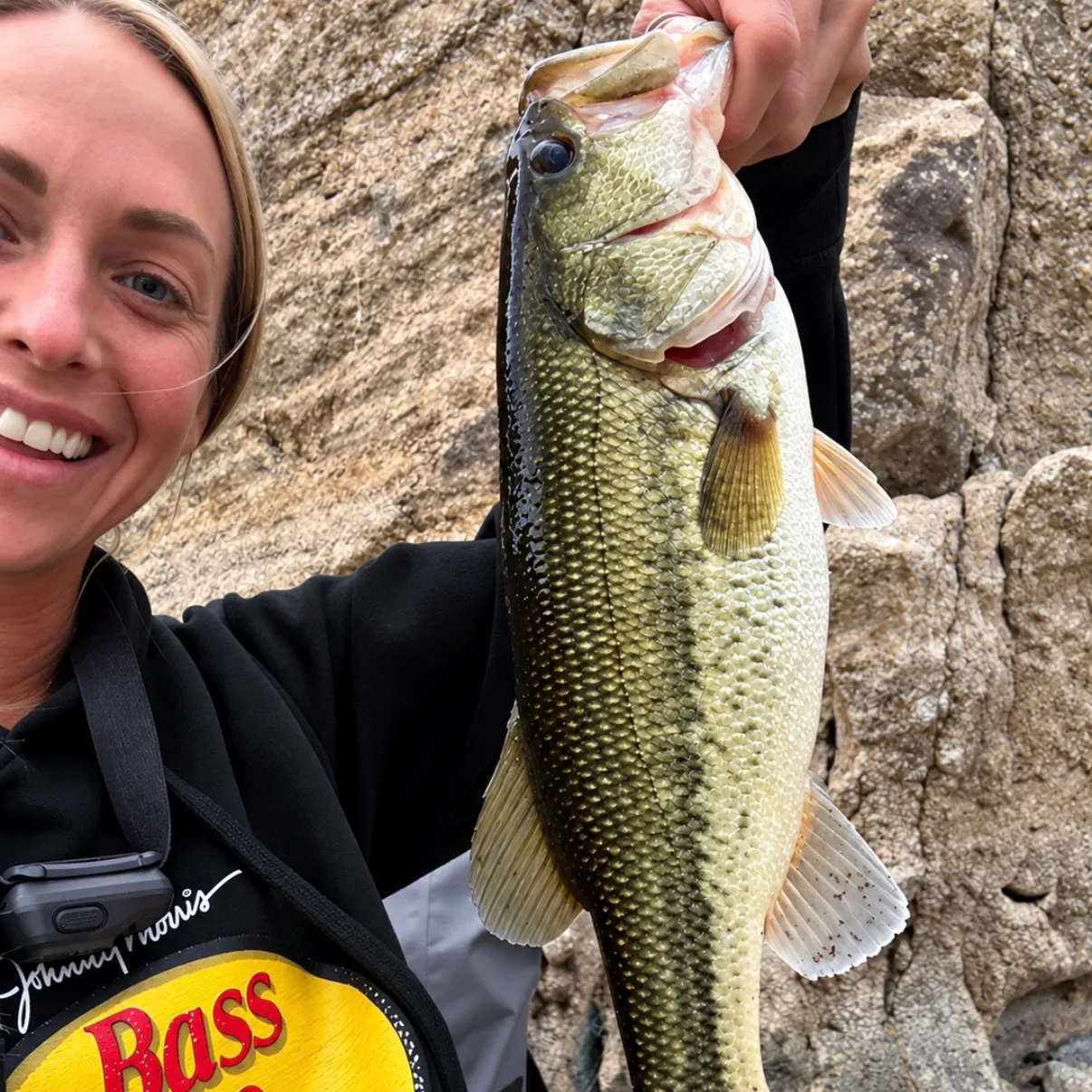 Largemouth bass caught on Fishbrain