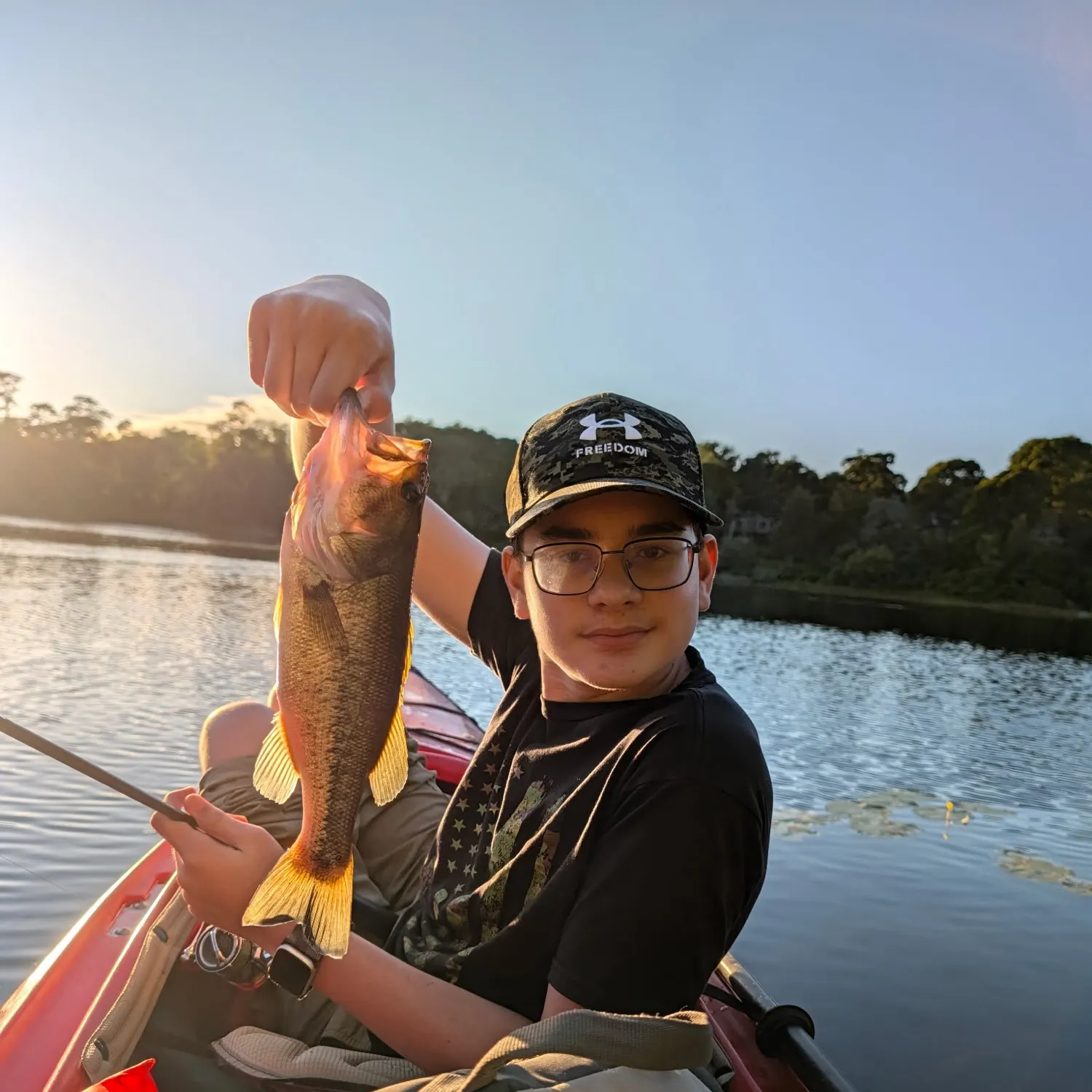 Largemouth bass caught on Fishbrain