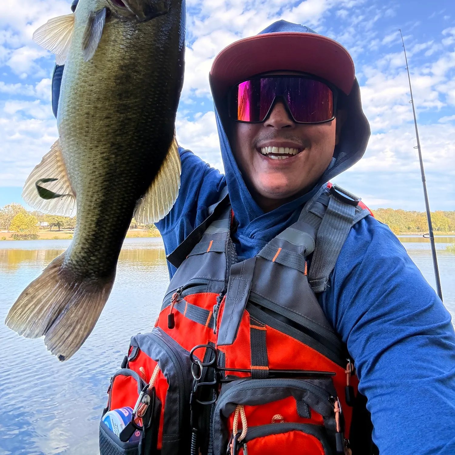 Largemouth bass caught on Fishbrain