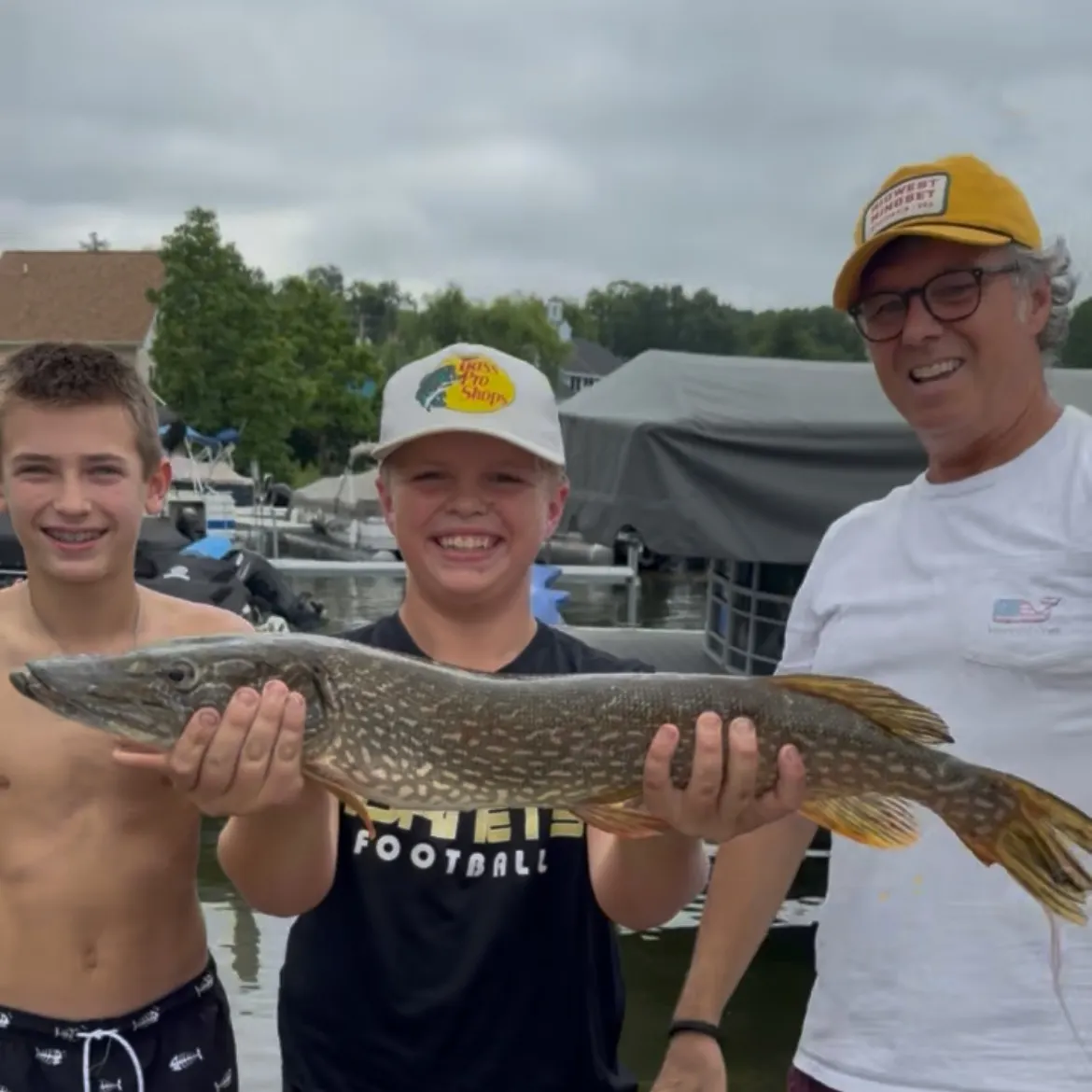 Northern pike caught on Fishbrain
