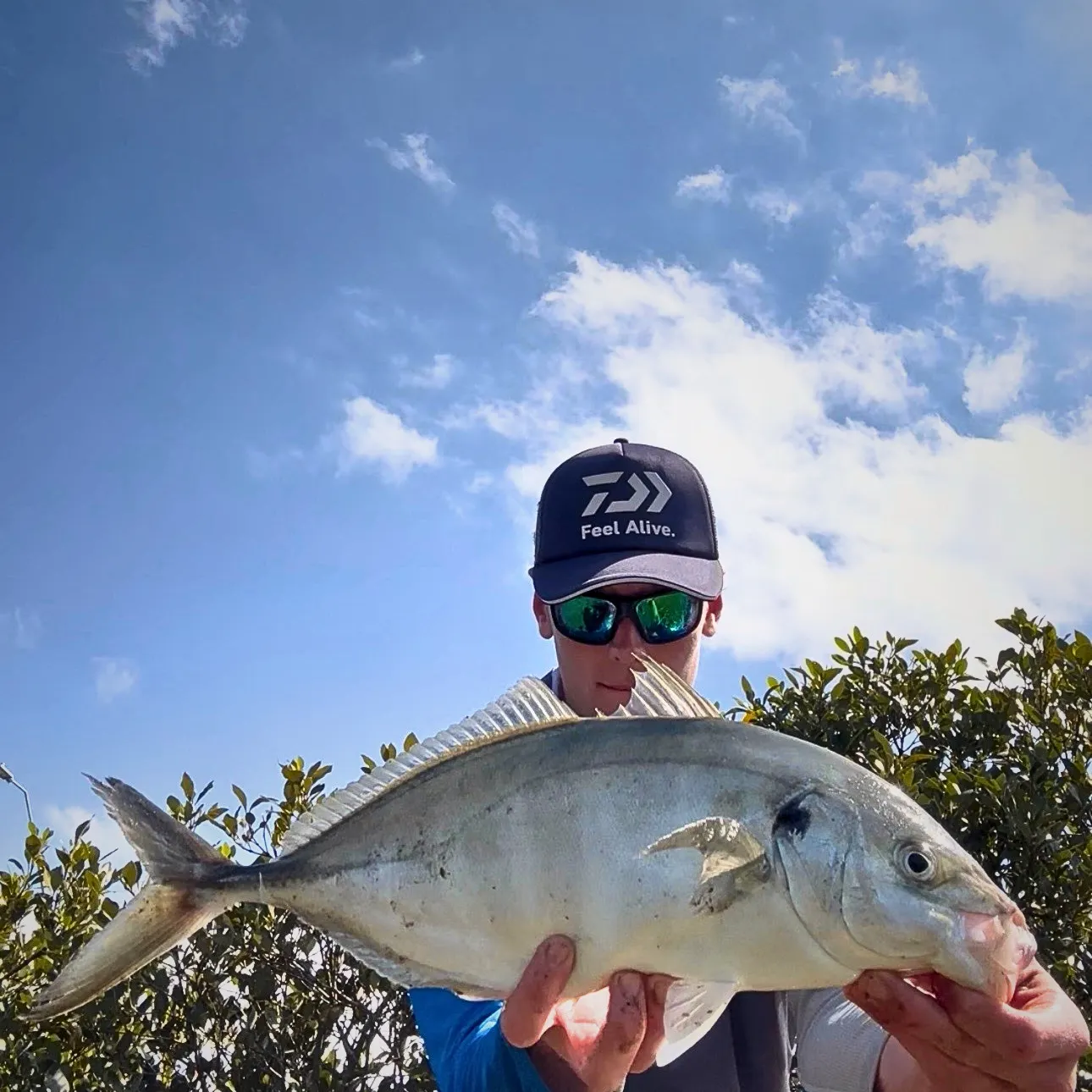 White trevally caught on Fishbrain