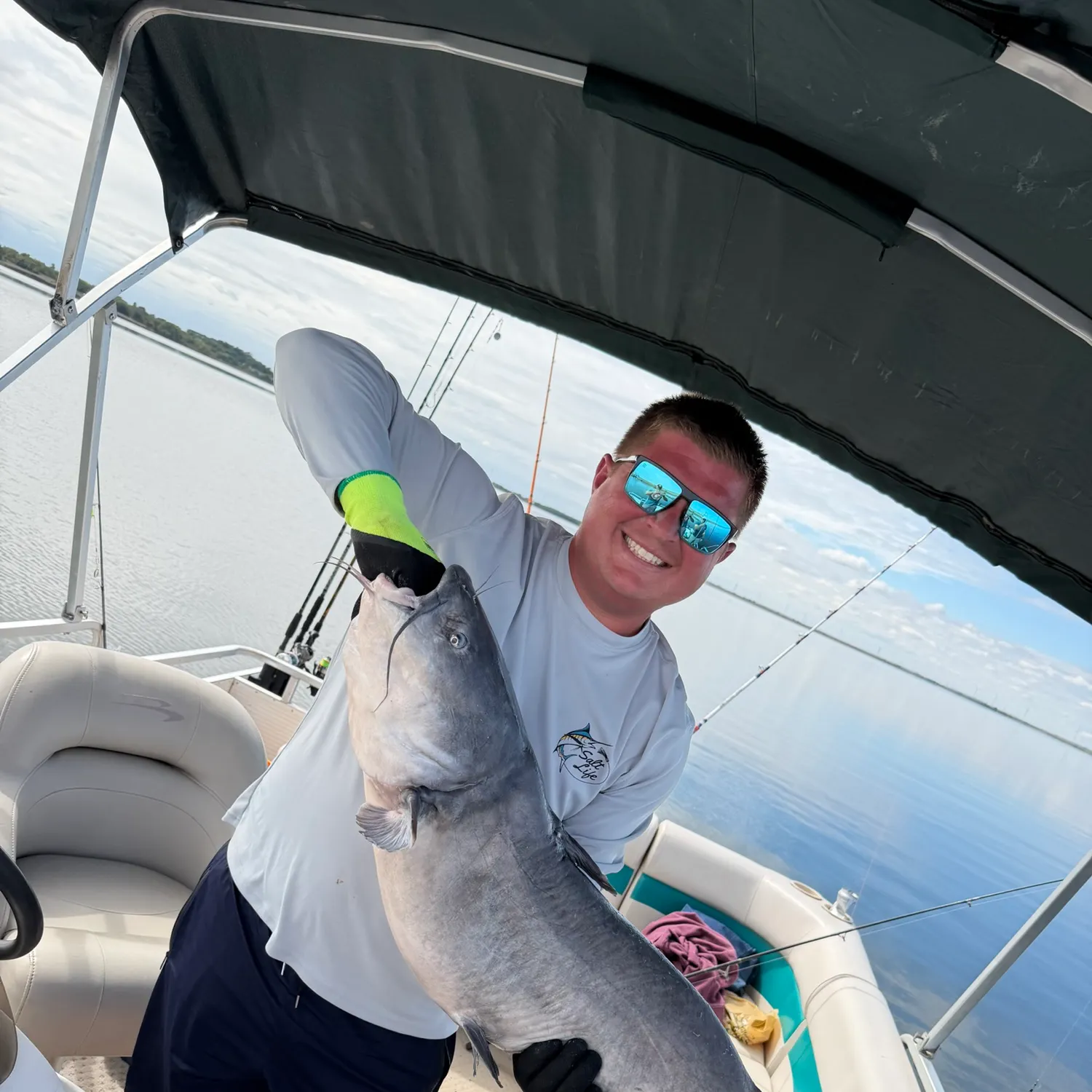 Blue catfish caught on Fishbrain