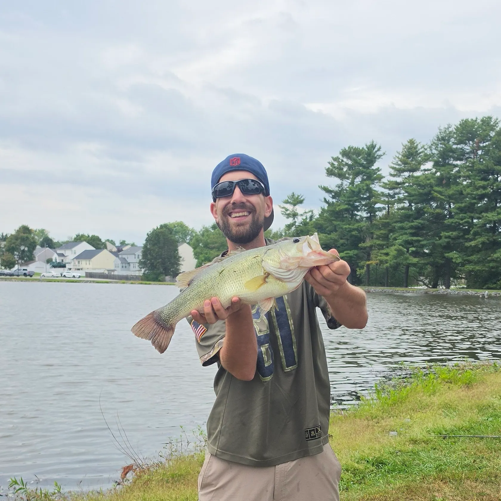 Largemouth bass caught on Fishbrain